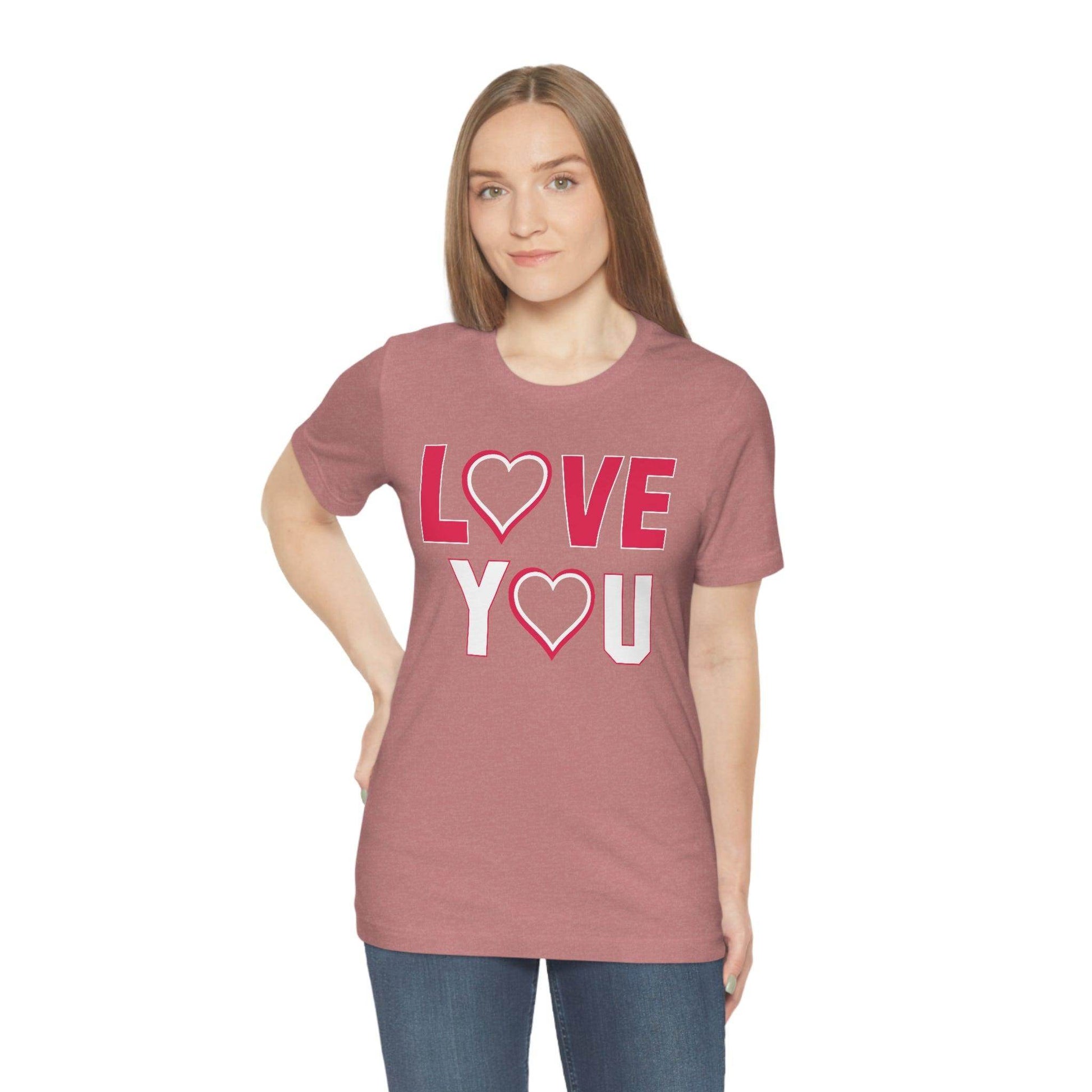 love you heart Tee - Giftsmojo
