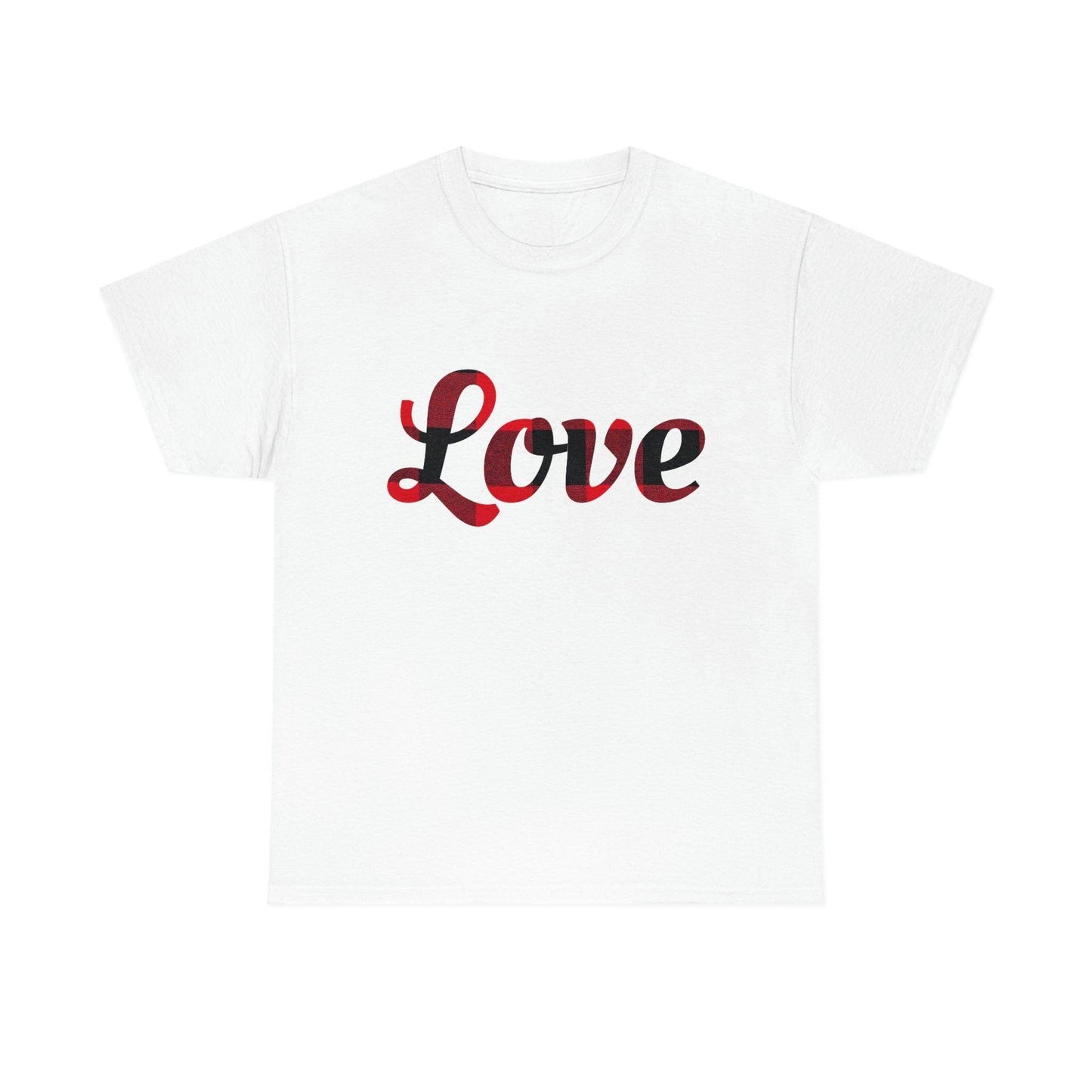 Plaid love T-Shirt - Giftsmojo