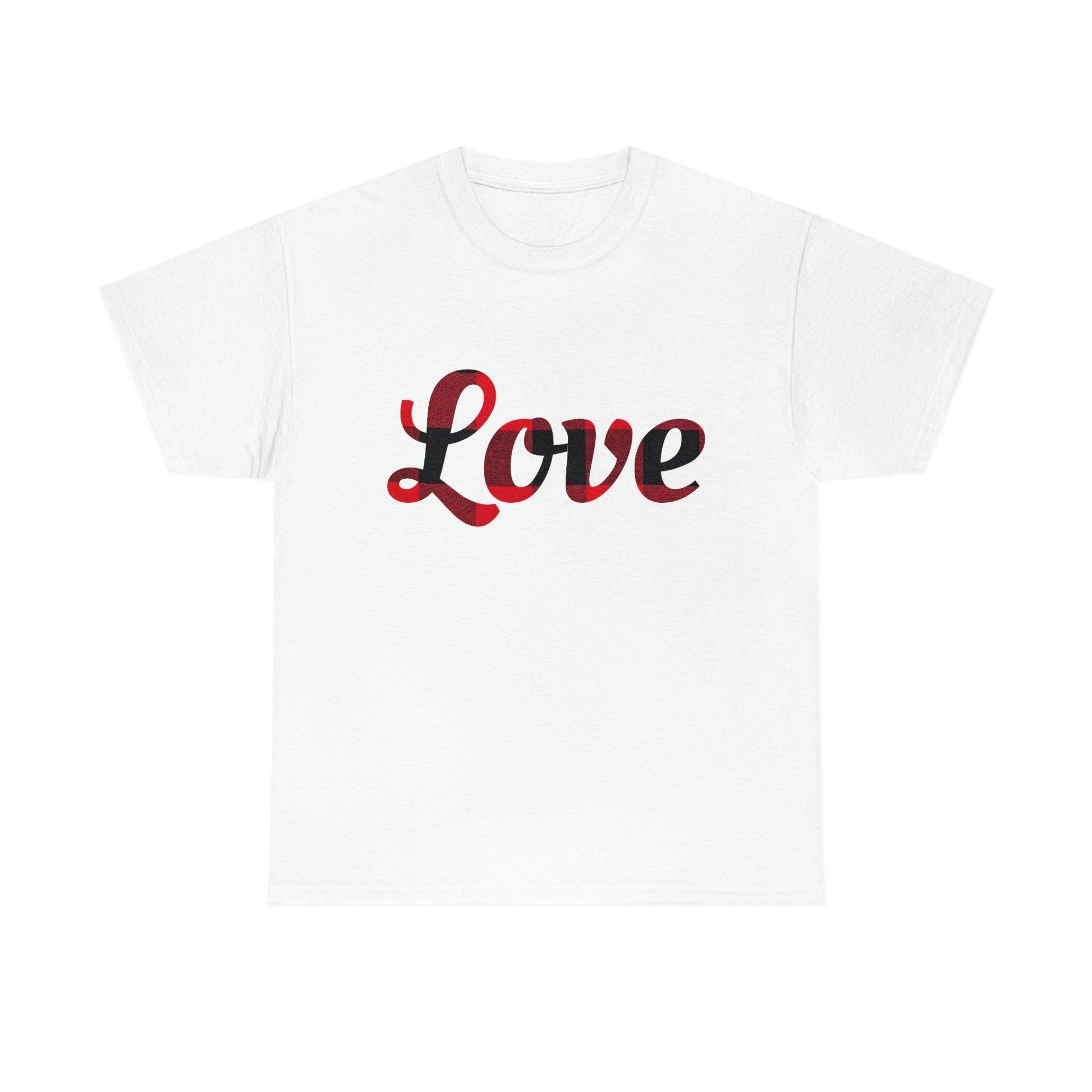 Plaid love T-Shirt - Giftsmojo