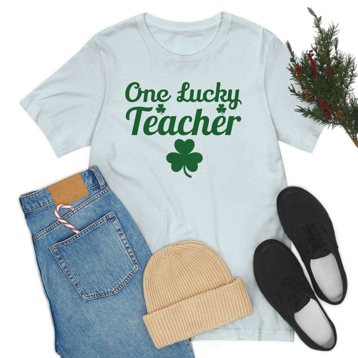 One Lucky Teacher Shirt feeling Lucky St Patrick's Day shirt - Funny St Paddy's day Funny Shirt
