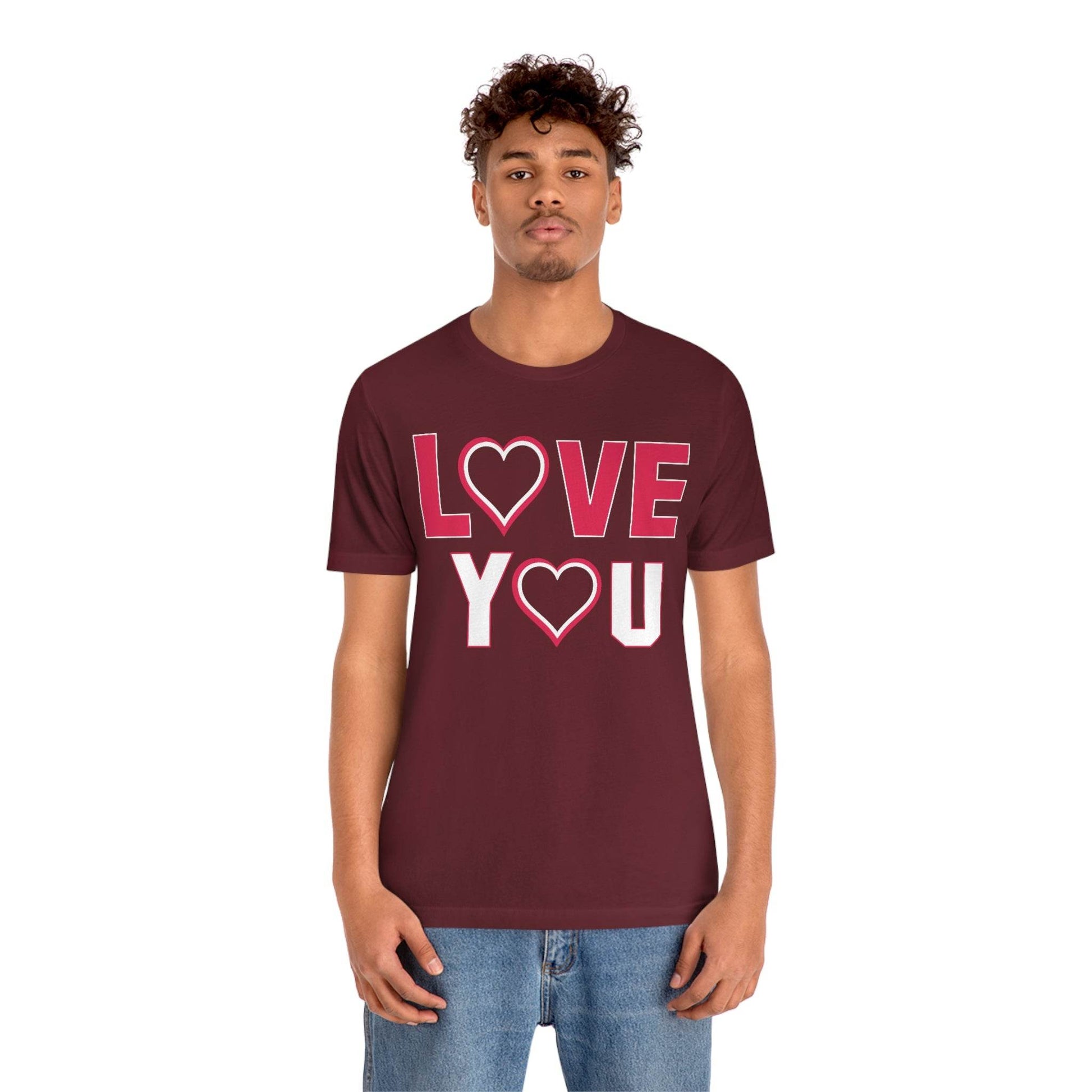 love you heart Tee - Giftsmojo