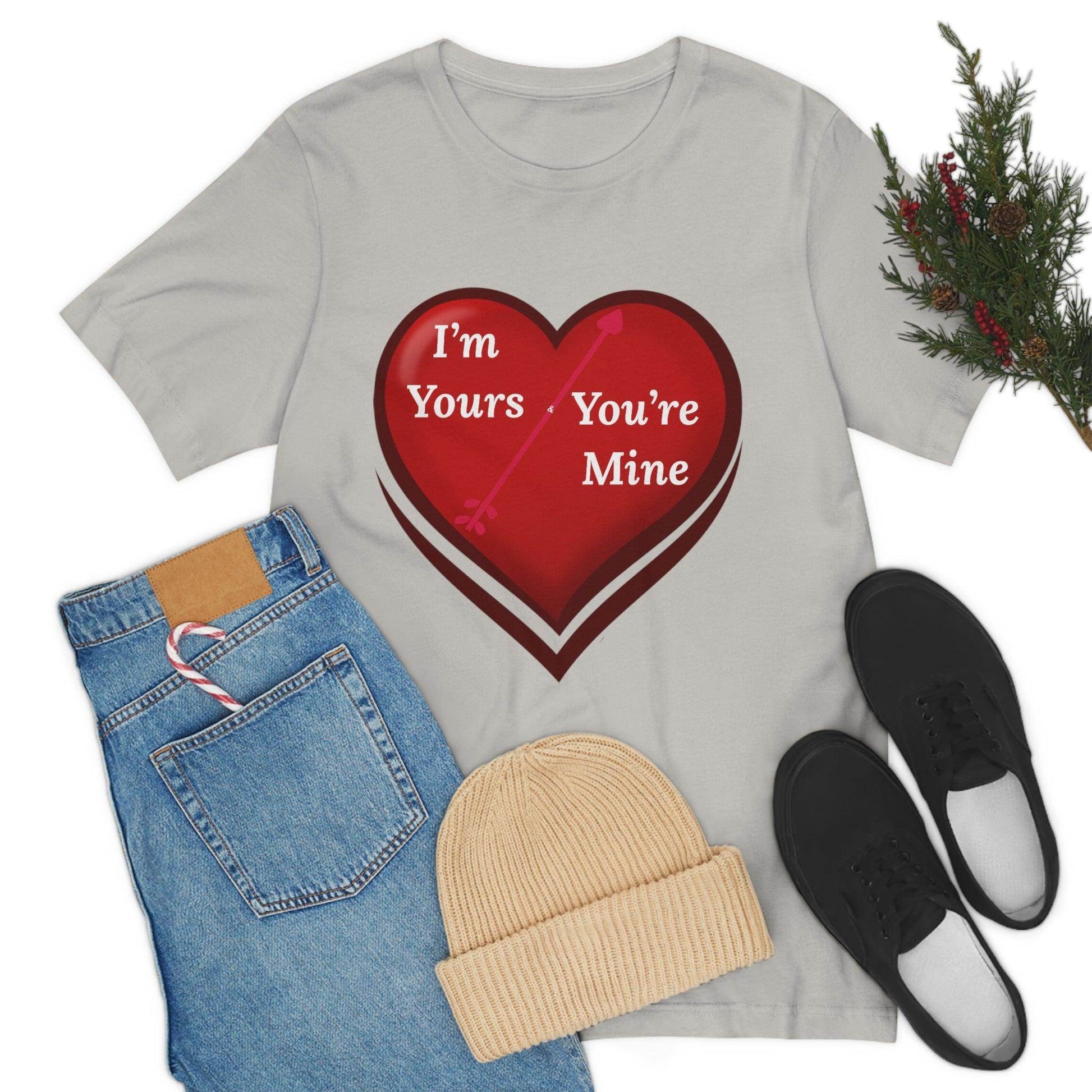 I'm Yours and You're Mine Heart Tee - Giftsmojo