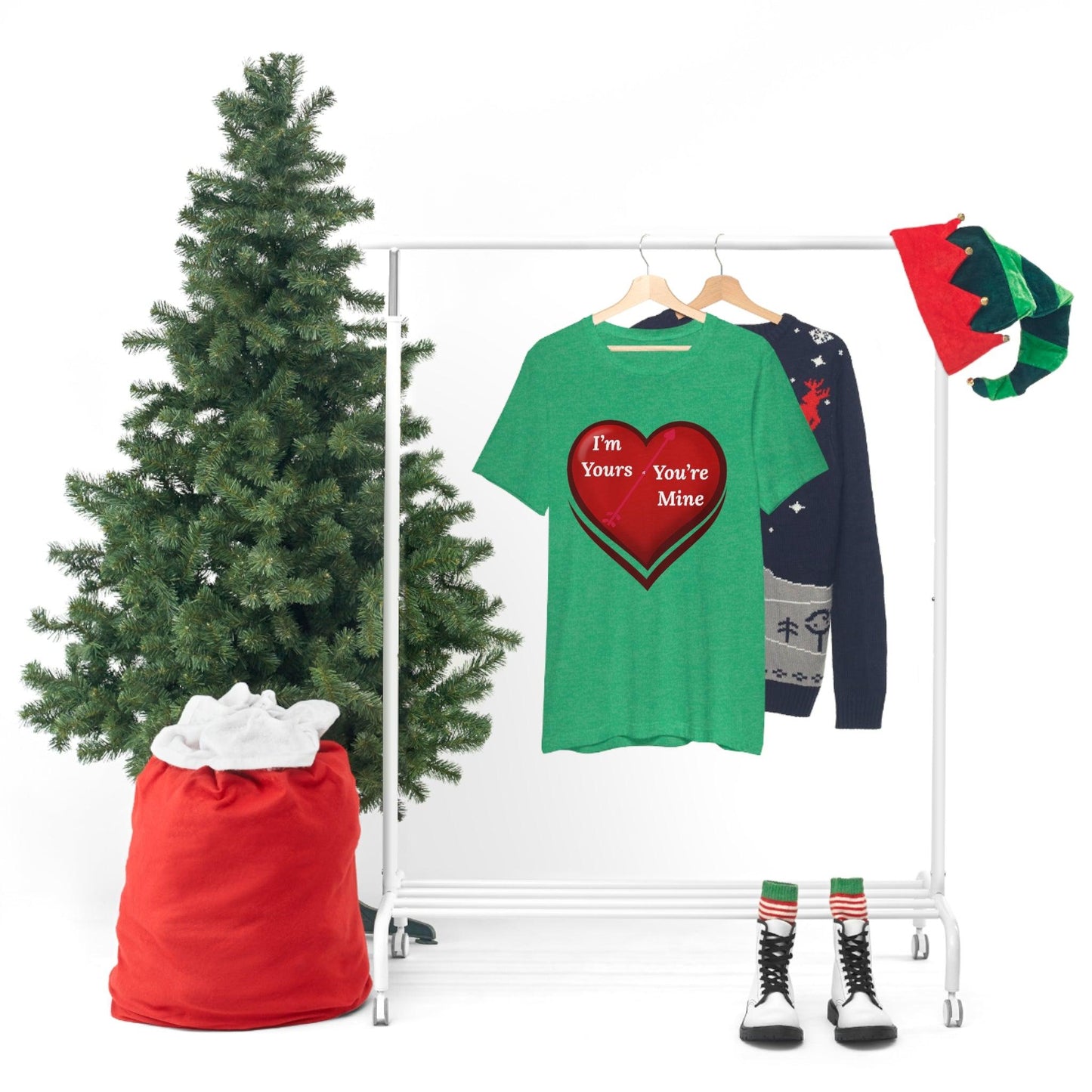 I'm Yours and You're Mine Heart Tee - Giftsmojo