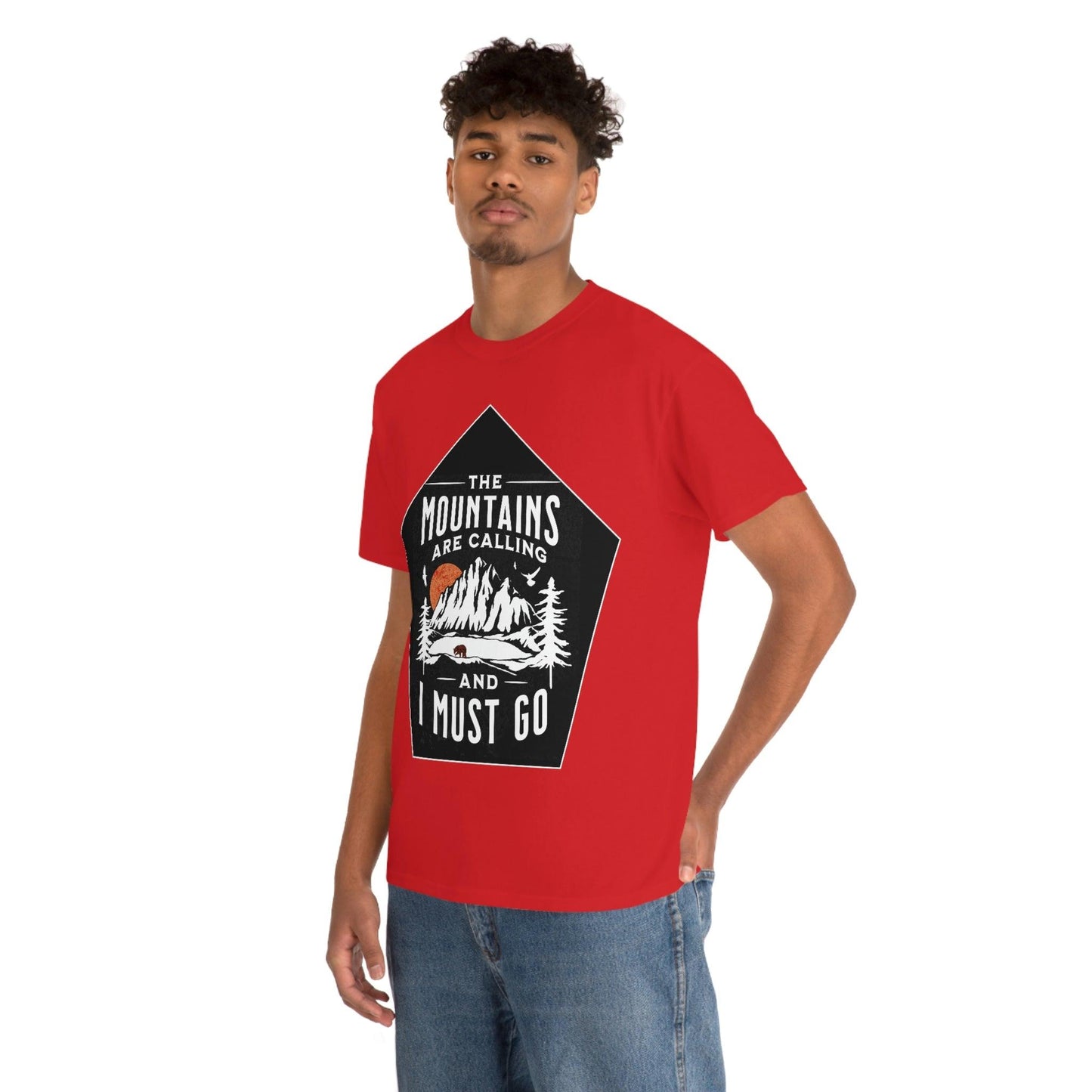 The Mountains are Calling and I Must Go Tee - Giftsmojo
