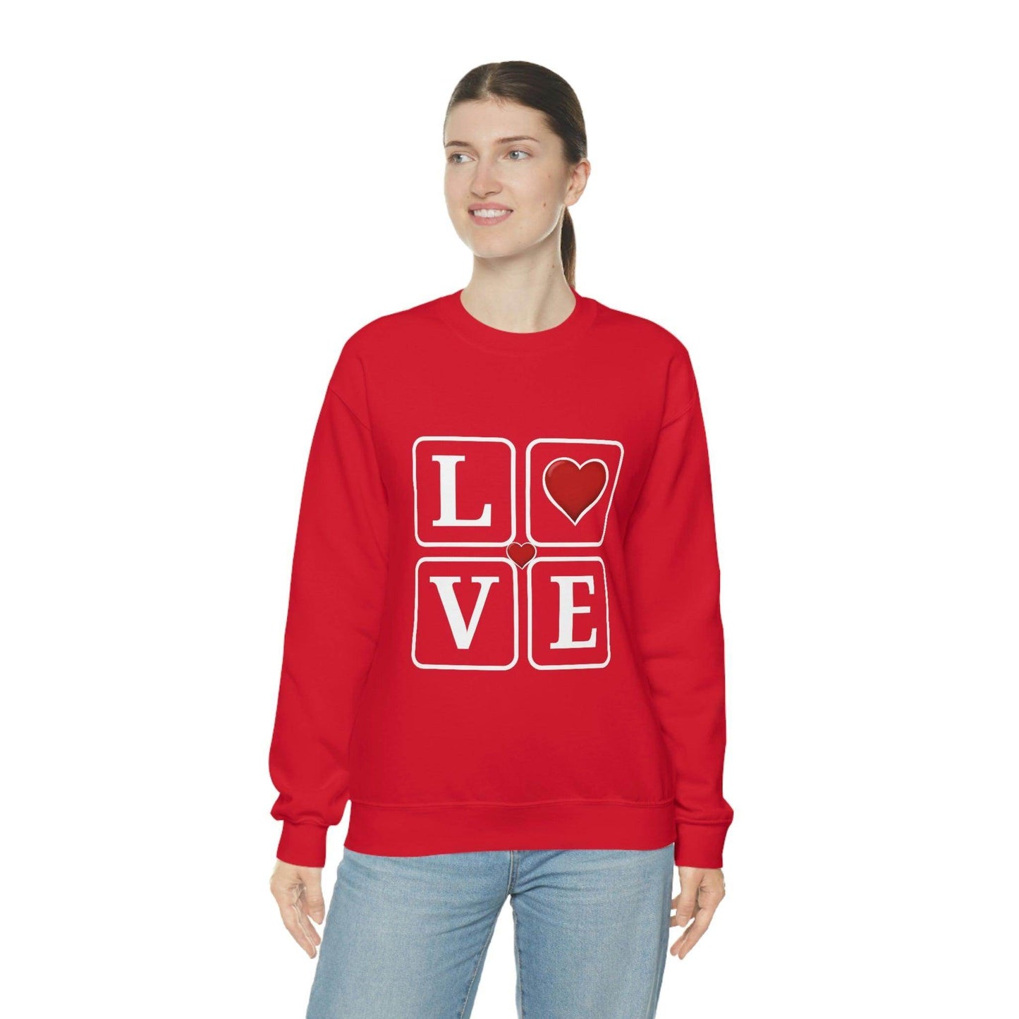 Love square Hearts Sweatshirt - Giftsmojo