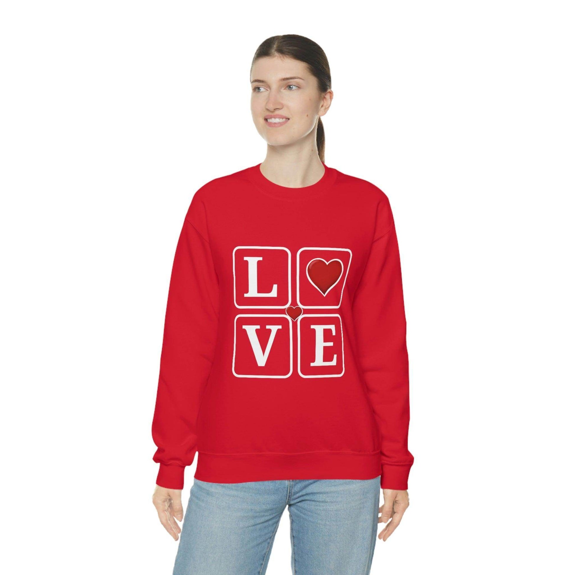Love square Hearts Sweatshirt - Giftsmojo