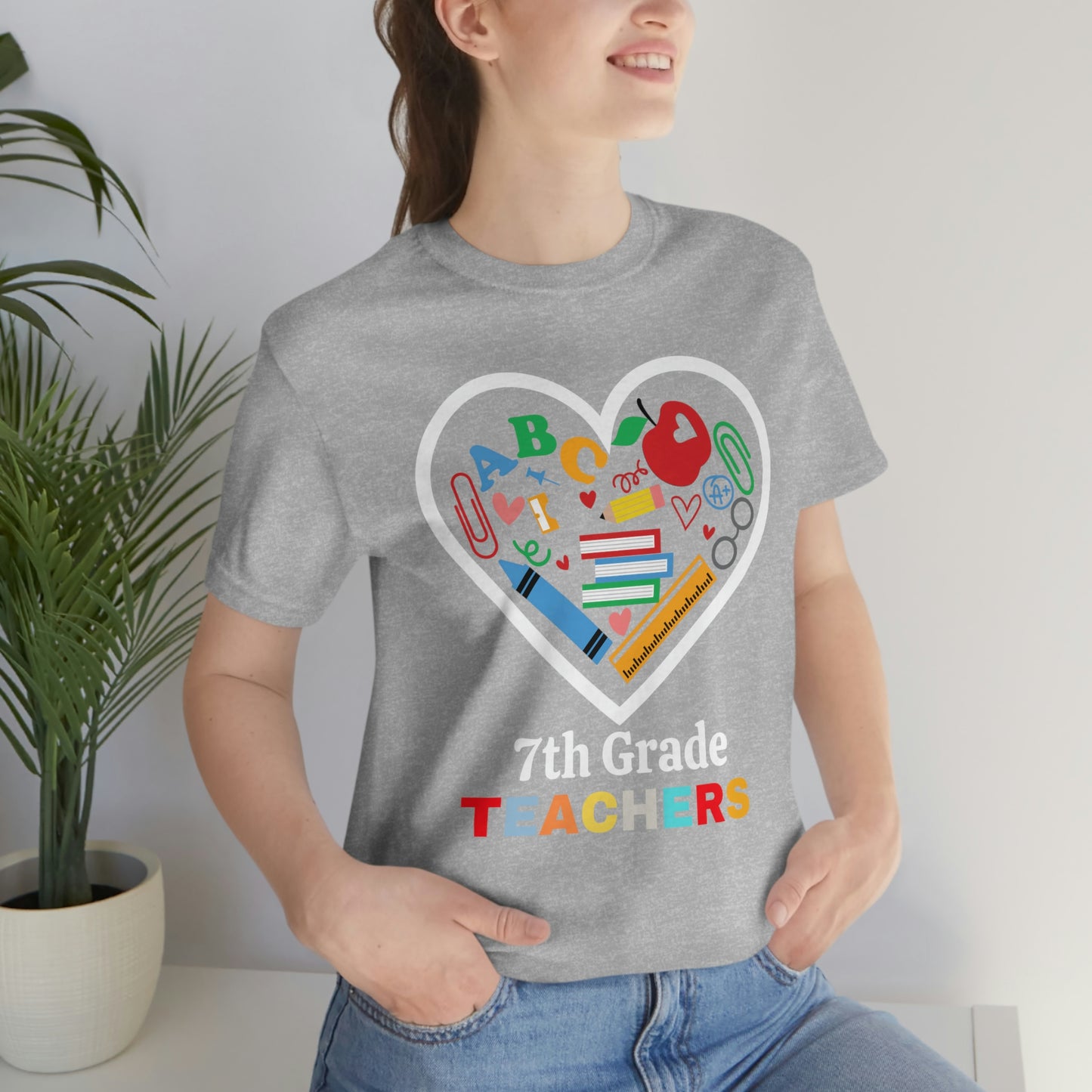 Love 7th Grade Teacher Shirt - Teacher Appreciation Shirt - Gift for Teachers - 7th Grade shirt
