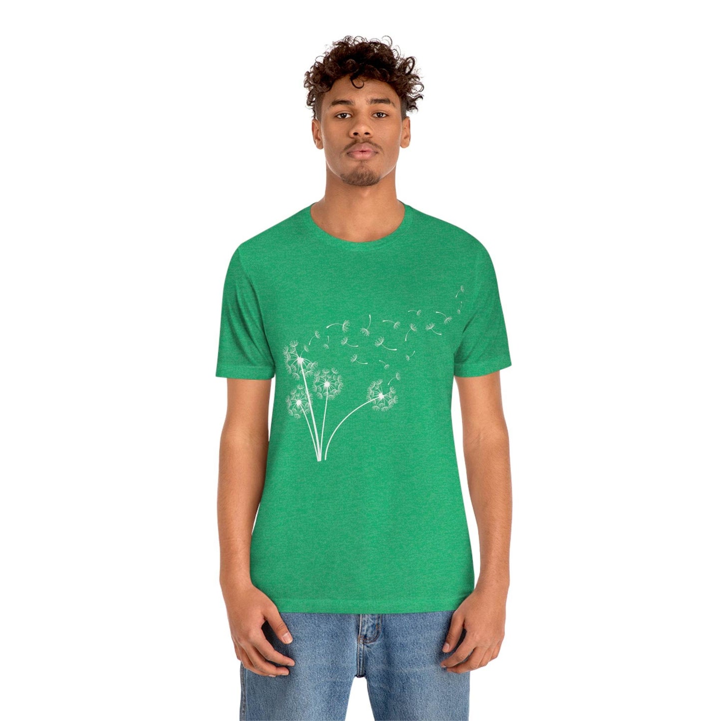 Dandelion Shirt, Boho Windflower Shirt, Dandelion Shirt for Her, Windflower Tee, Meditation Gift, Yoga Shirt, Inspirational Shirt, Bday Tees - Giftsmojo