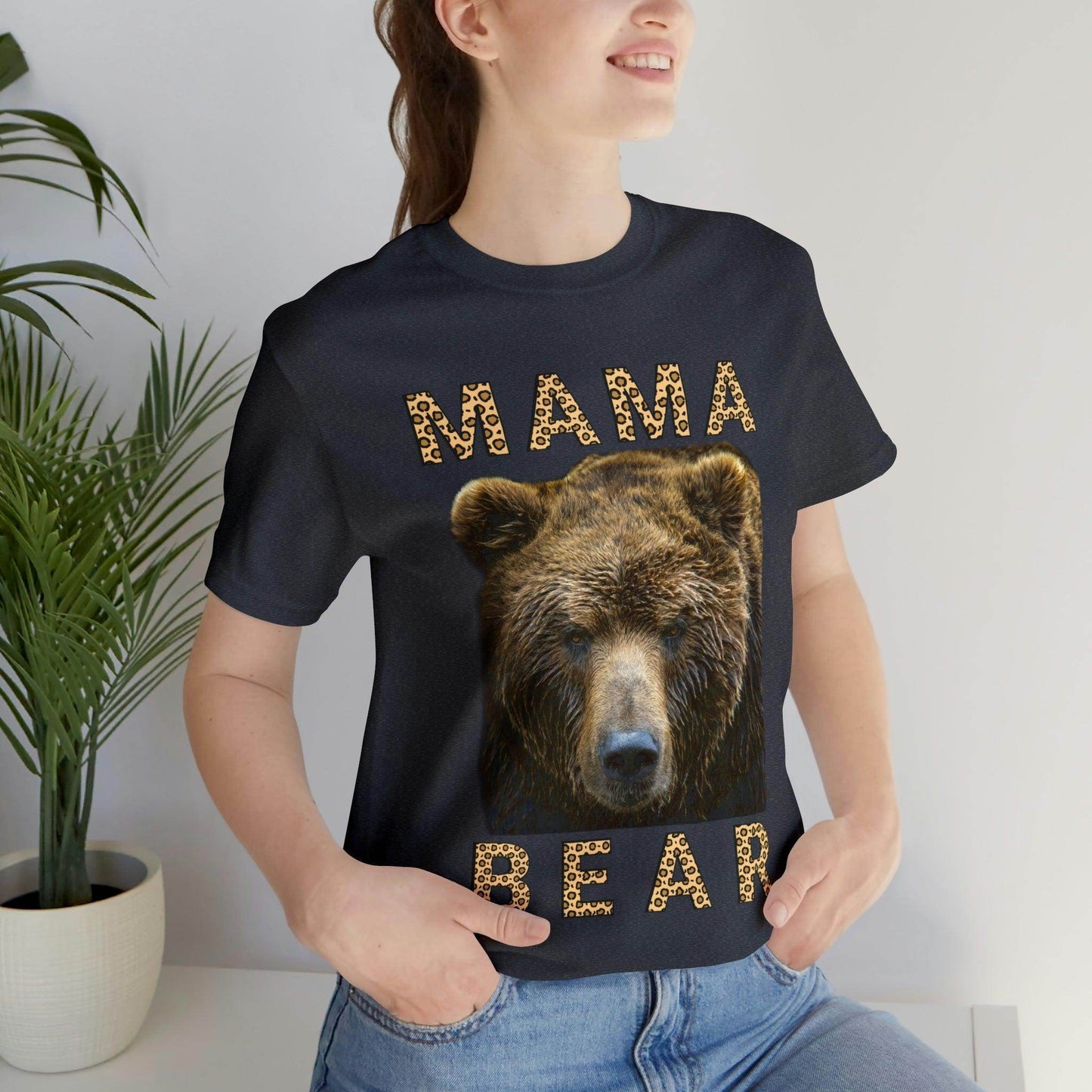 Mothers day shirt | Leopard Print Mama Bear Shirt | Mama Bear Tshirt, Funny mom shirt | best mom shirt | Momma Bear, Mama Bear Gift, Animal Nature Lover Shirt - Giftsmojo