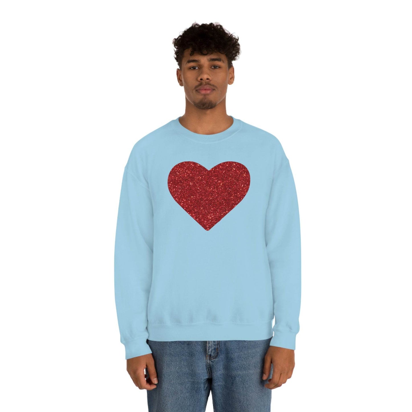 Heart Sweatshirt Love sweatshirt Love Shirt Cute Love Shirt with Heart Valentine sweatshirt - Matching Love shirt Girlfriend gift Boyfriend - Giftsmojo