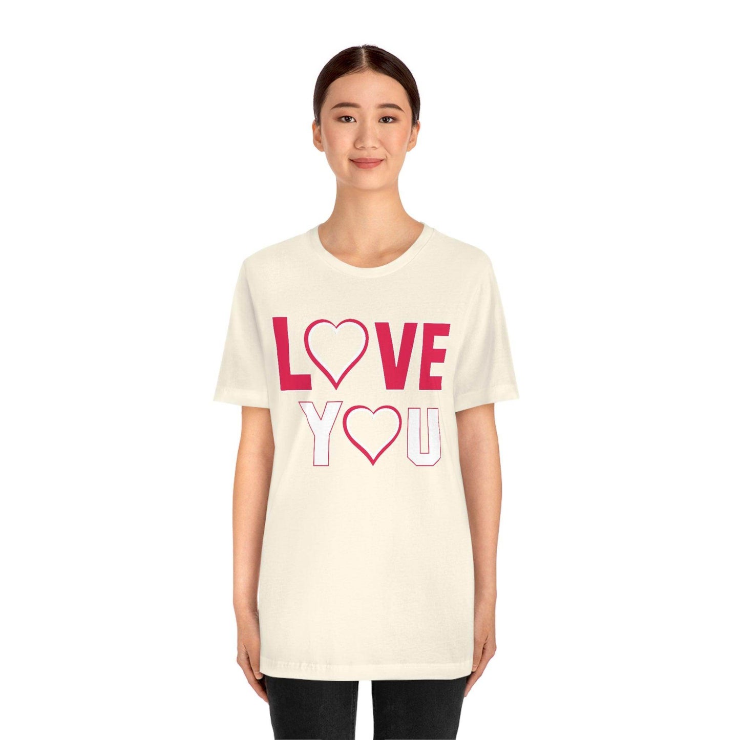 love you heart Tee - Giftsmojo