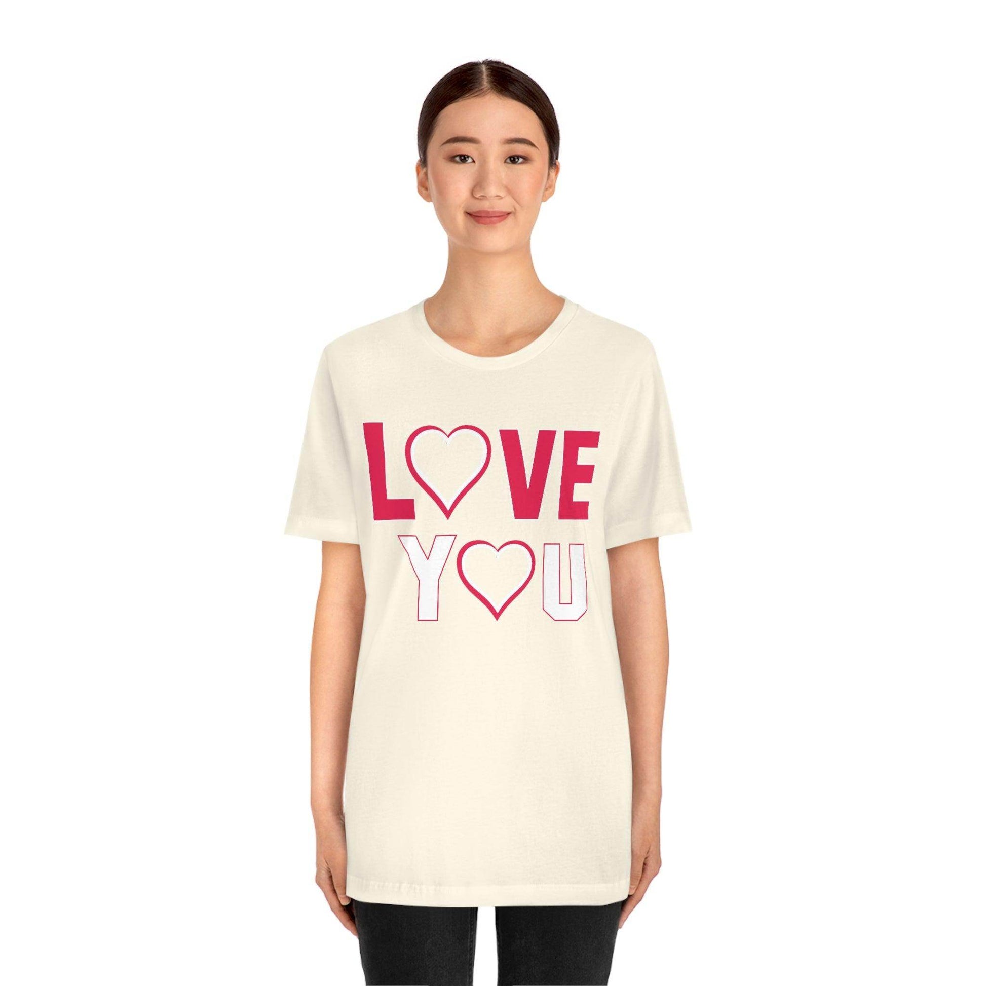 love you heart Tee - Giftsmojo