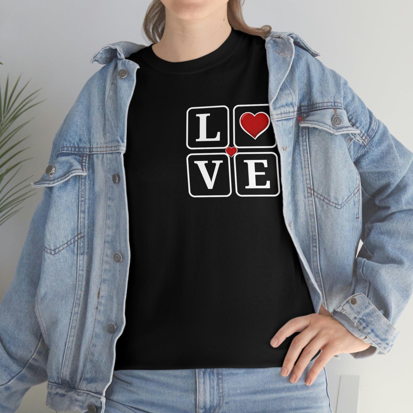 Love square Hearts T-shirt