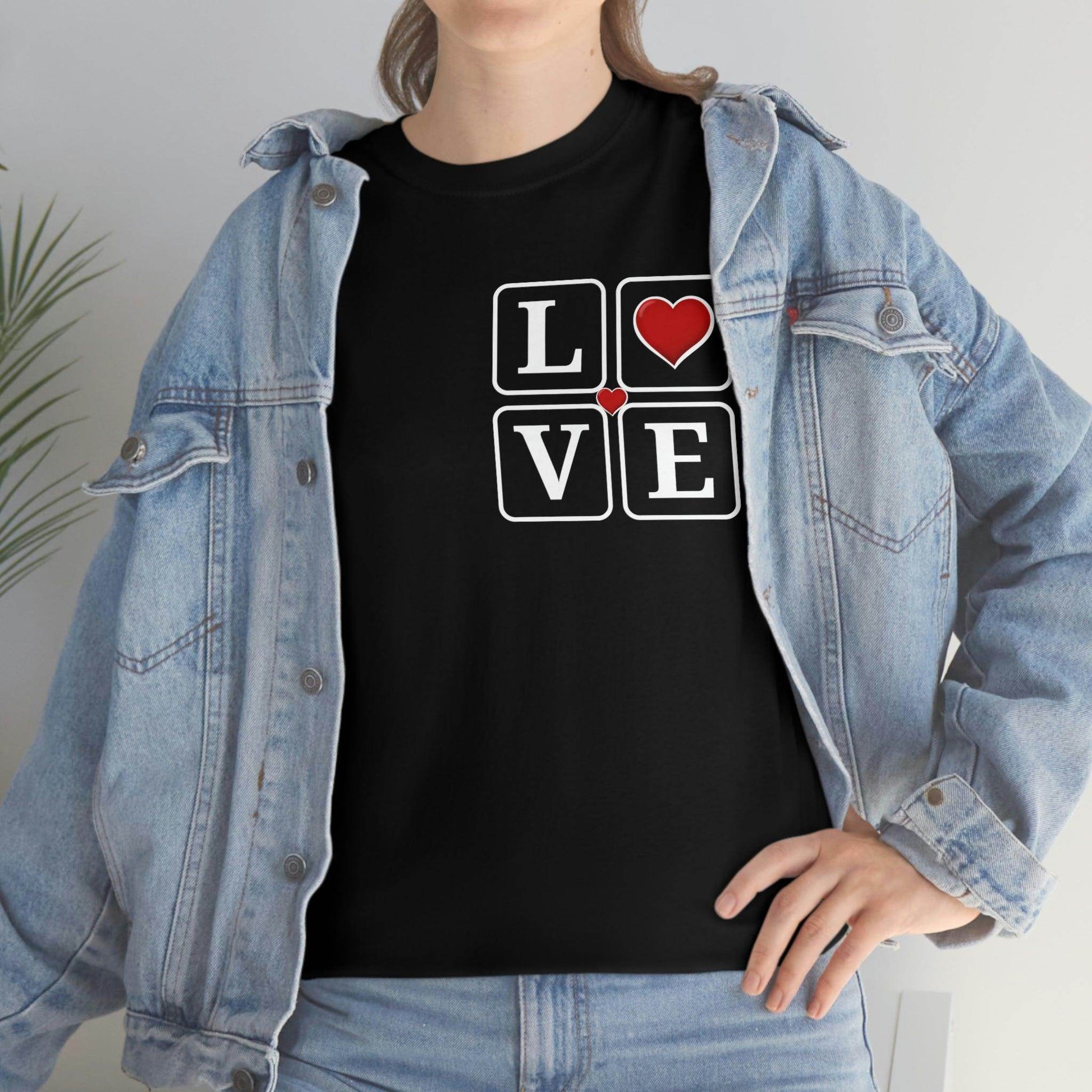 Love square Hearts T-shirt - Giftsmojo