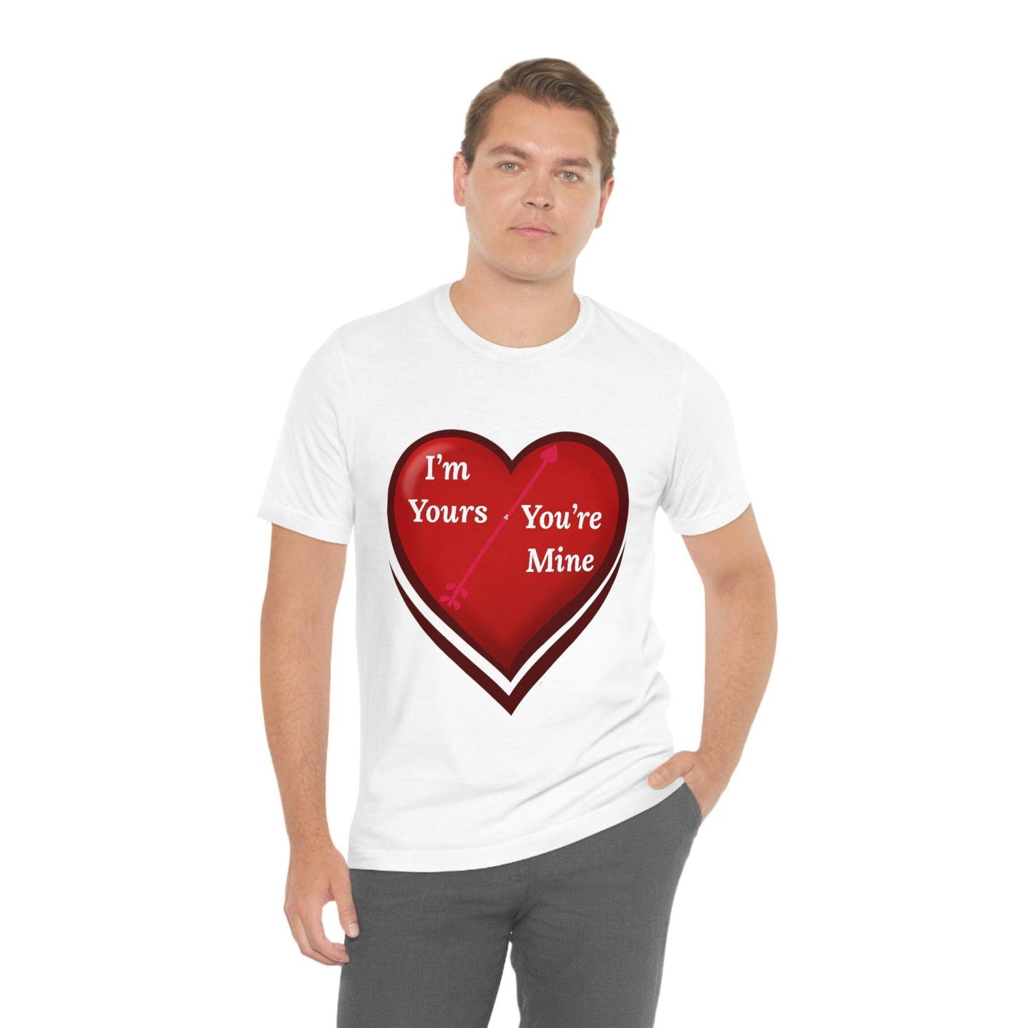 I'm Yours and You're Mine Heart Tee - Giftsmojo