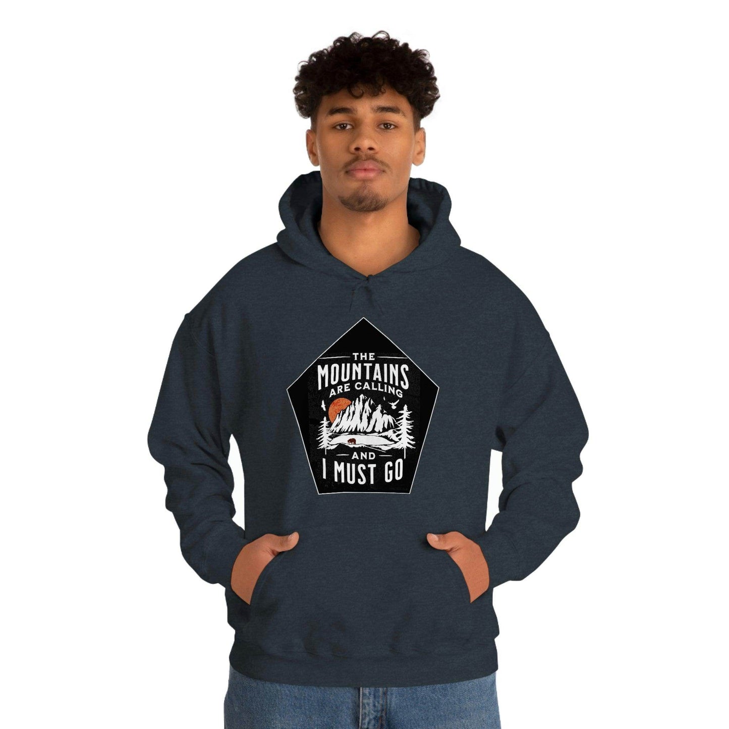 The Mountains are Calling and I Must Go, Hooded Sweatshirt - Giftsmojo