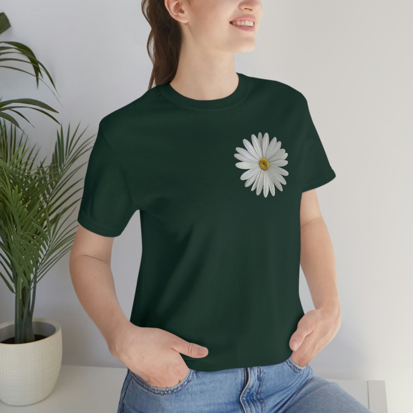 Daisy Shirt Floral Shirt Gift, Boho Shirt, Birth Month Flower, Gift For Mom, Daisy Women Shirt Flower Tee Summer Shirt,