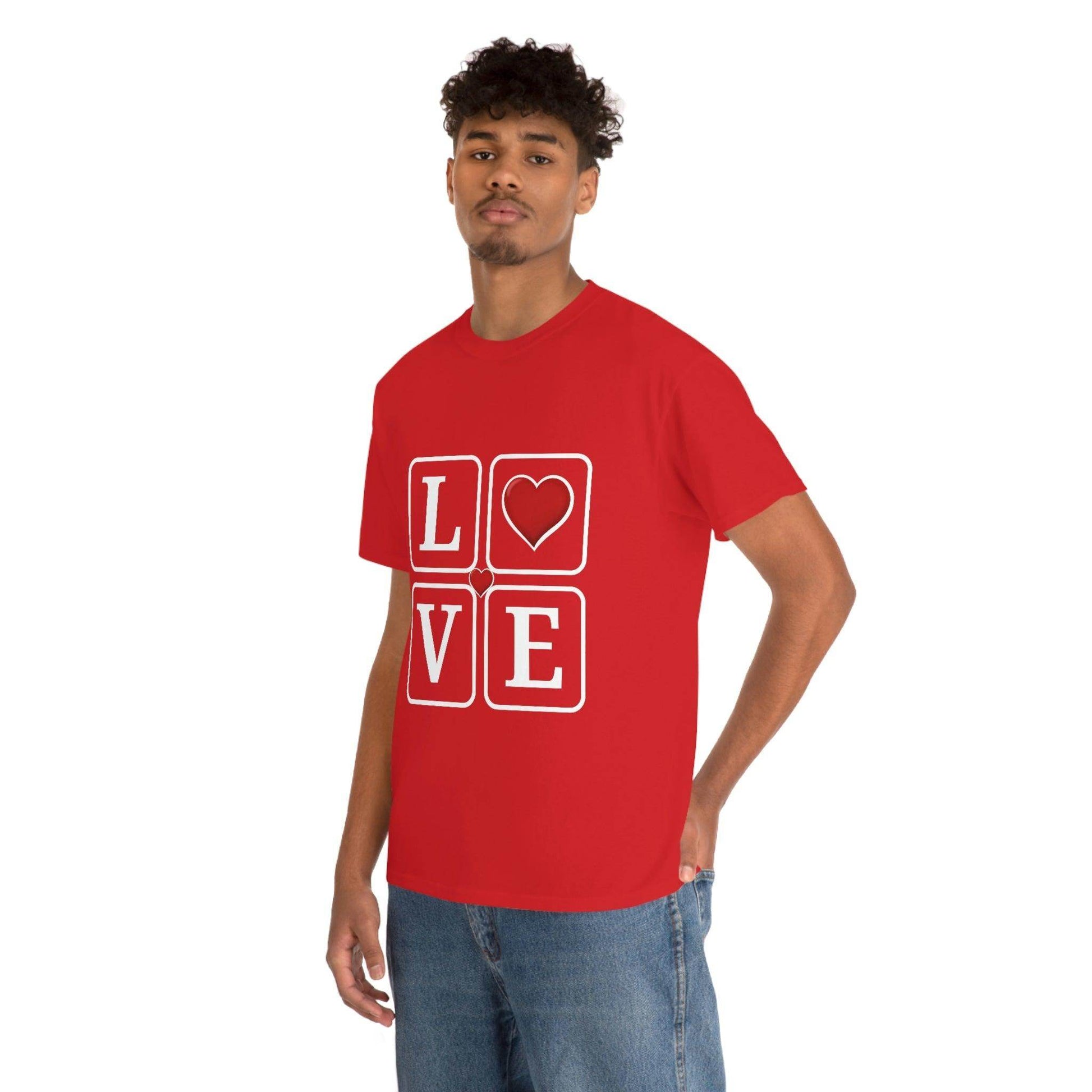 Love square Hearts Shirt, Great Gift for Valentine's day, birthday, engagement, anniversary and many more - Giftsmojo