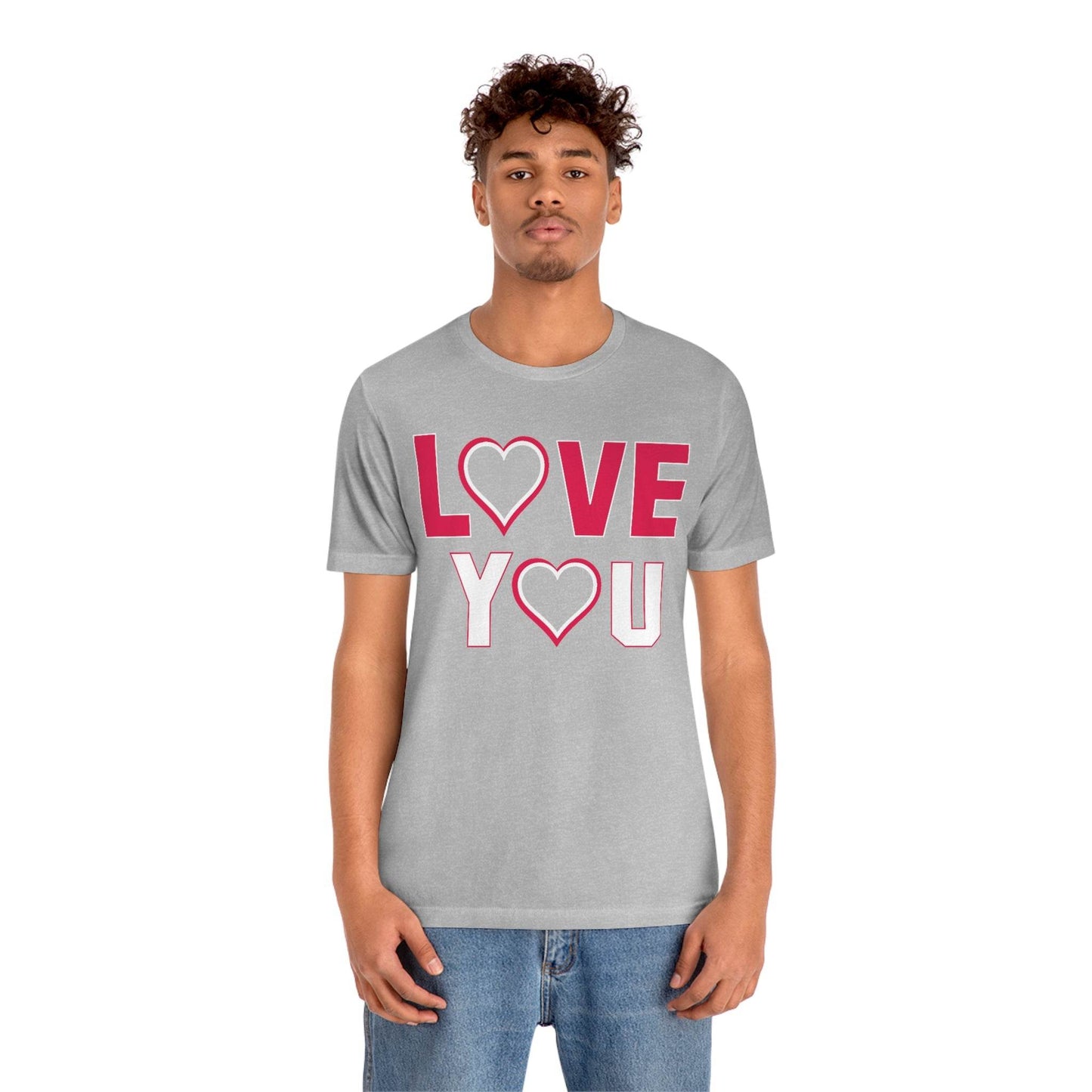 love you heart Tee - Giftsmojo