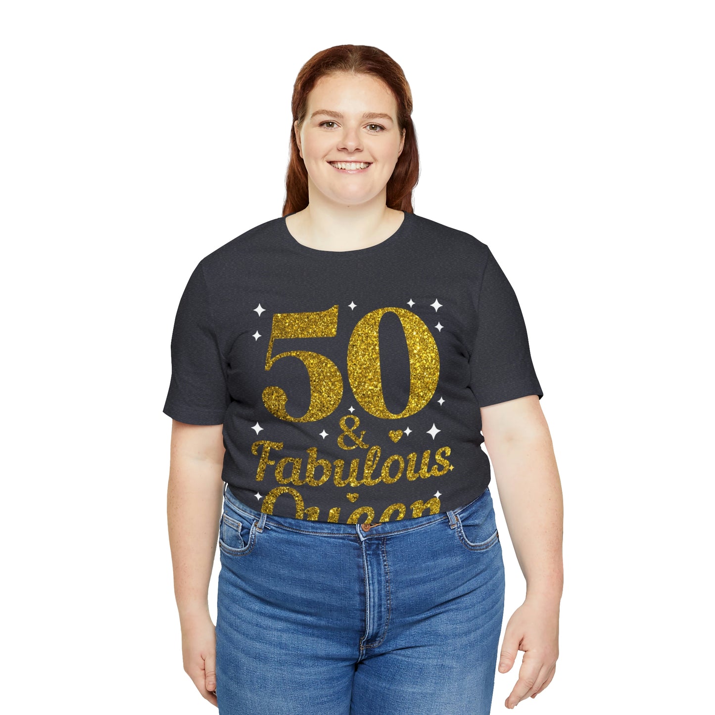 Funny 50th birthday shirt, 50th birthday Tshirt, 50 and fabulous Queen, birthday queen shirt, Gift for 50th birthday, Vintage shirt, birthday gift, birthday girl shirt, mom’s birthday gift, mom gift, wife gift,