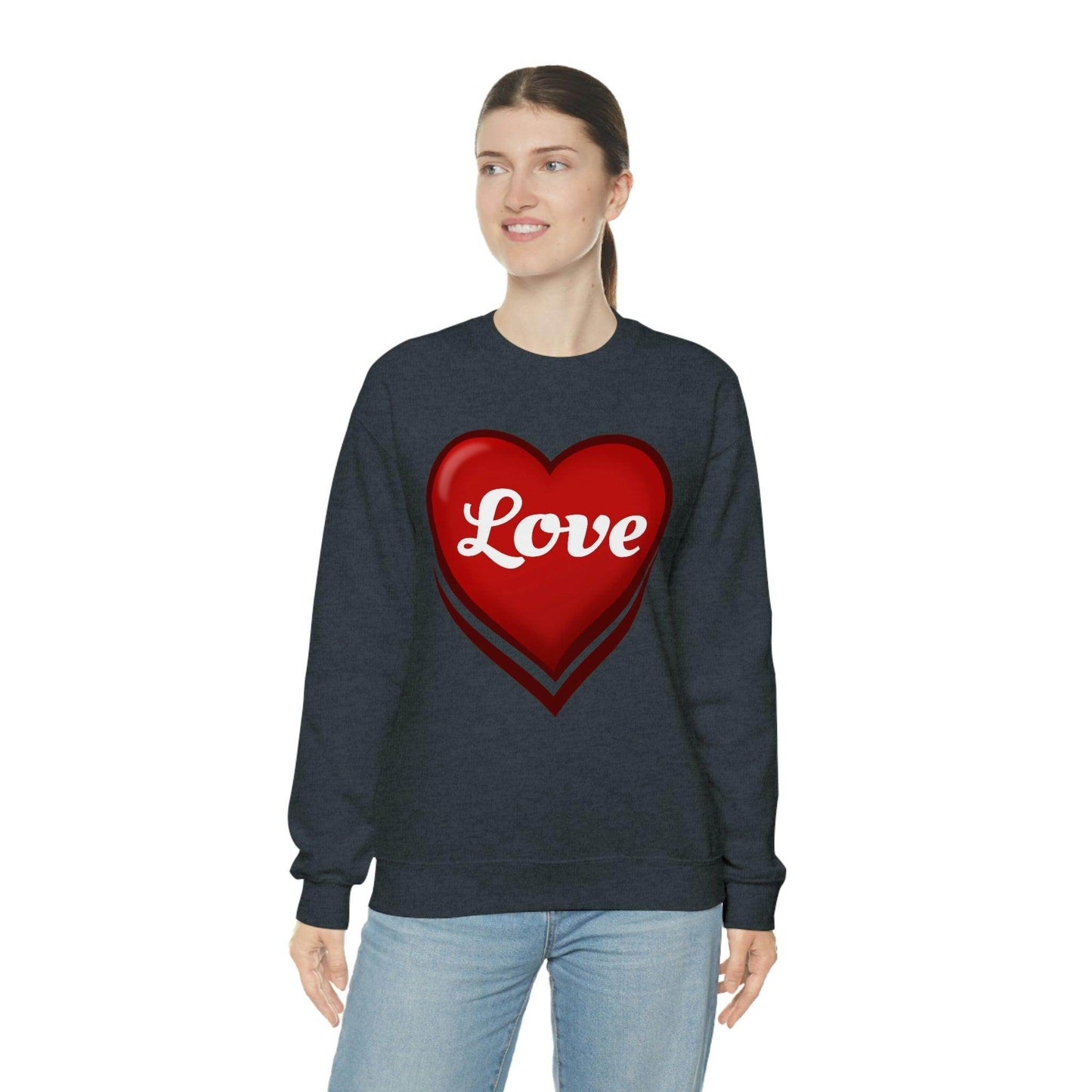 Love Sweatshirt, Valentine's Gift, - Giftsmojo