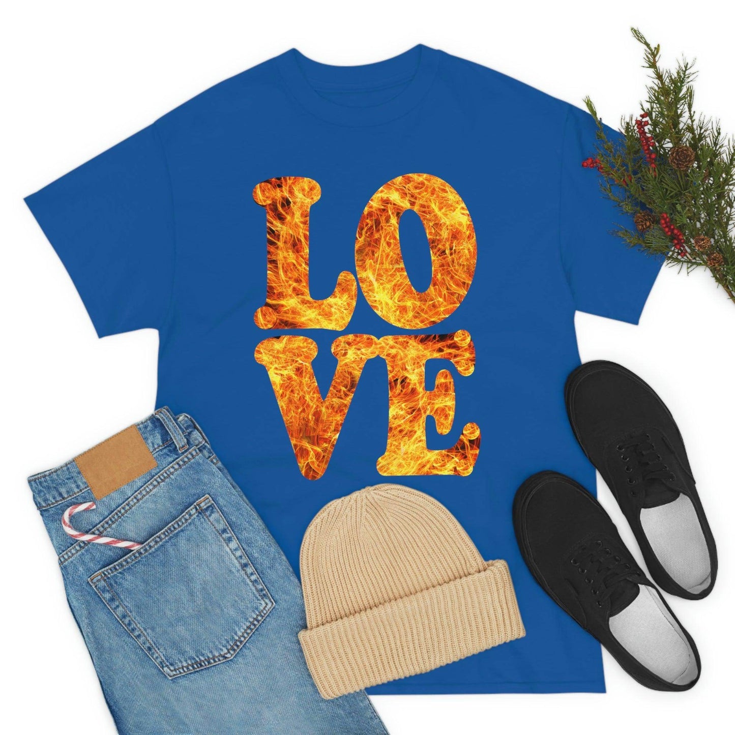 love fire big Tee - Giftsmojo