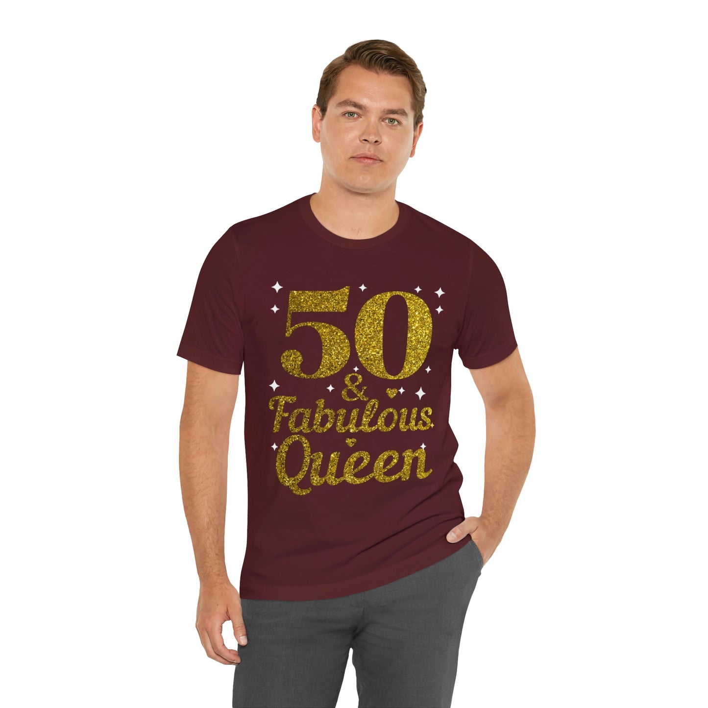 Funny 50th birthday shirt, 50th birthday Tshirt, 50 and fabulous Queen, birthday queen shirt, Gift for 50th birthday, Vintage shirt, birthday gift, birthday girl shirt, mom’s birthday gift, mom gift, wife gift,