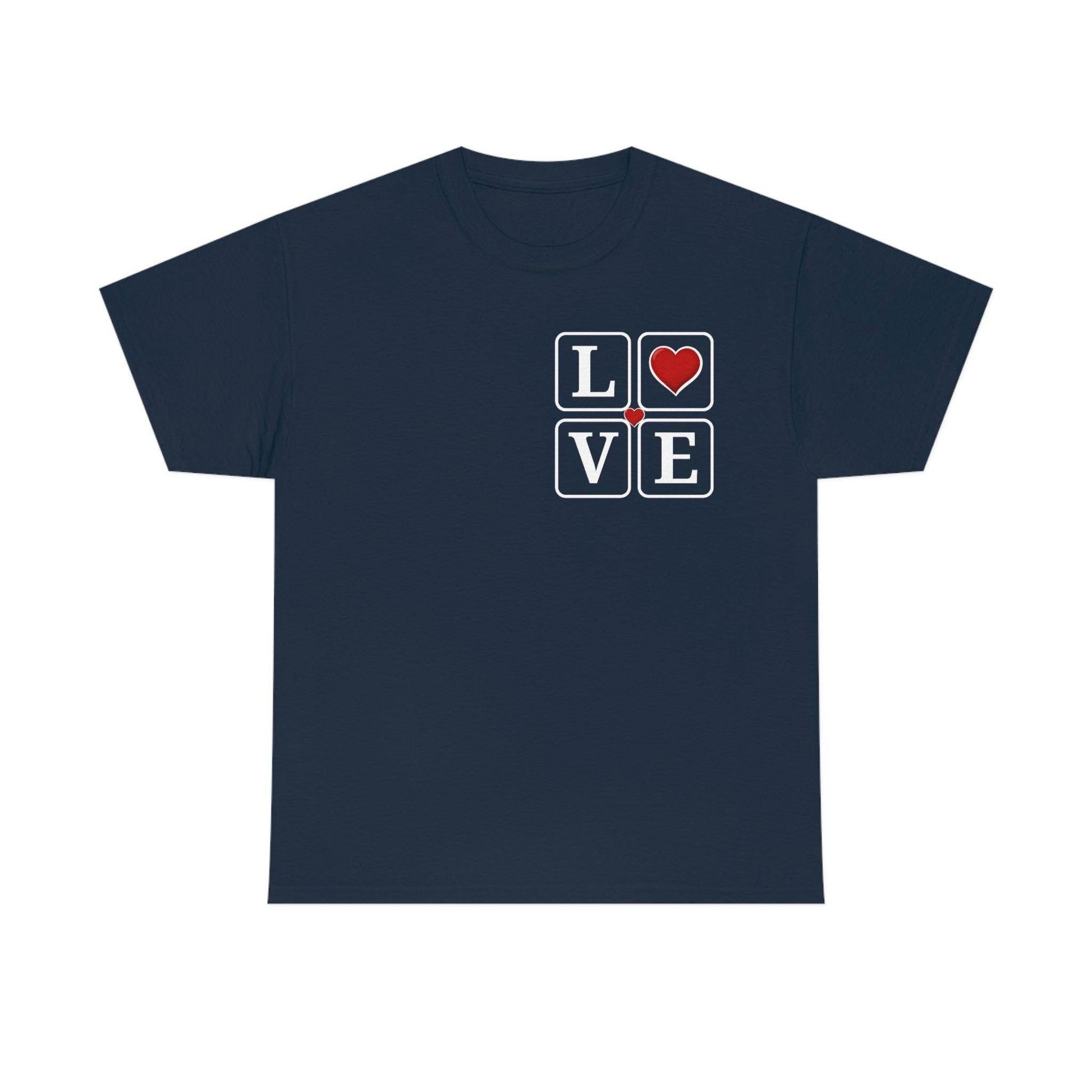 Love square Hearts T-shirt - Giftsmojo