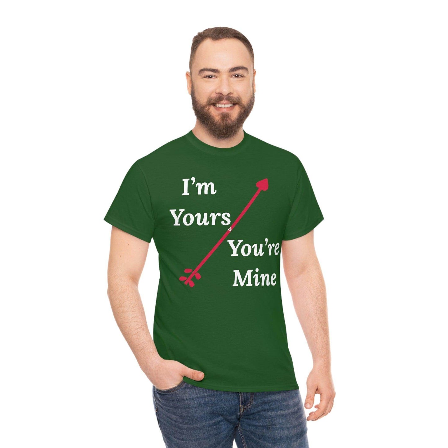 I'm Yours and You're Mine Cotton Tee - Giftsmojo