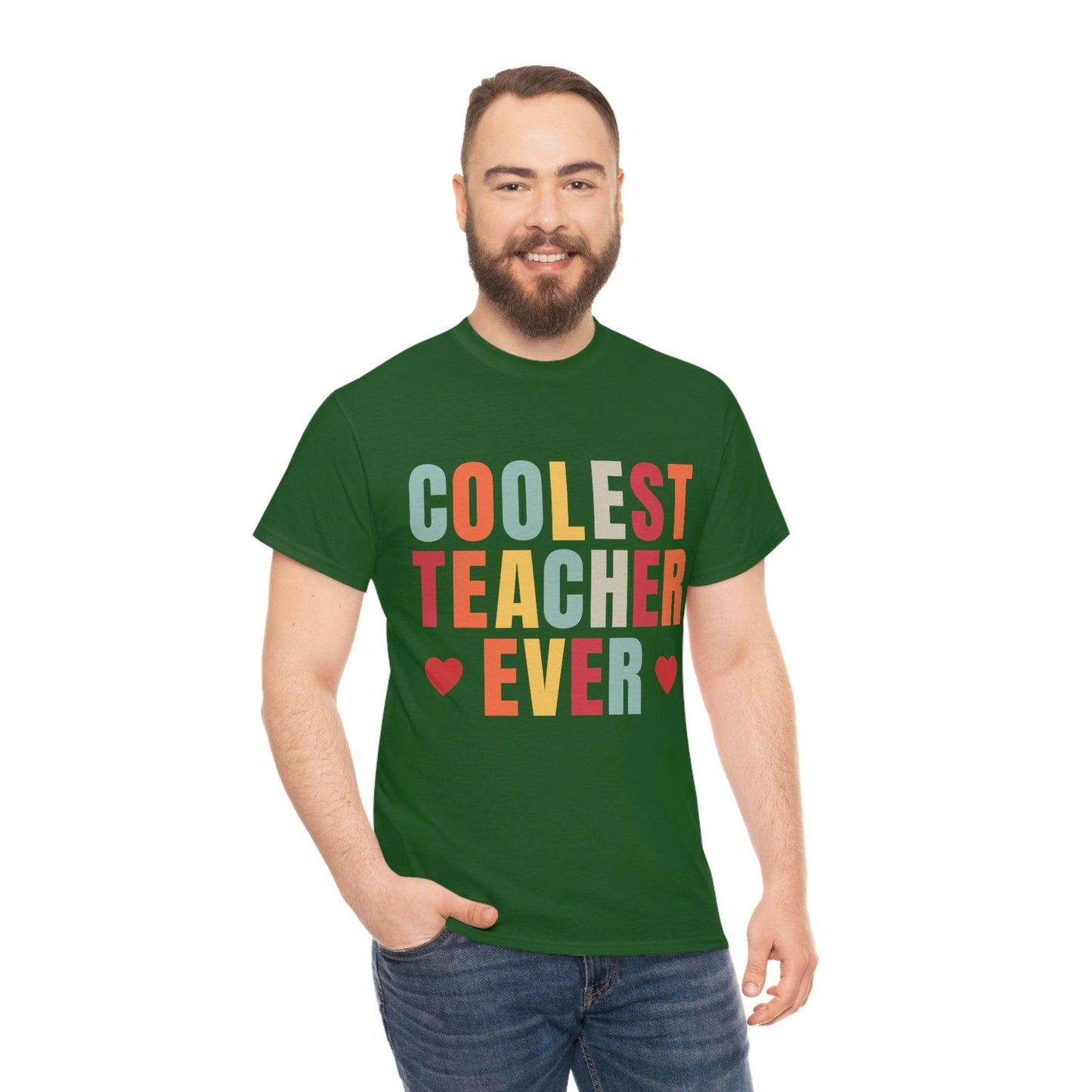 Coolest Teacher Ever T-Shirt - teacher gift - teacher appreciation - Giftsmojo