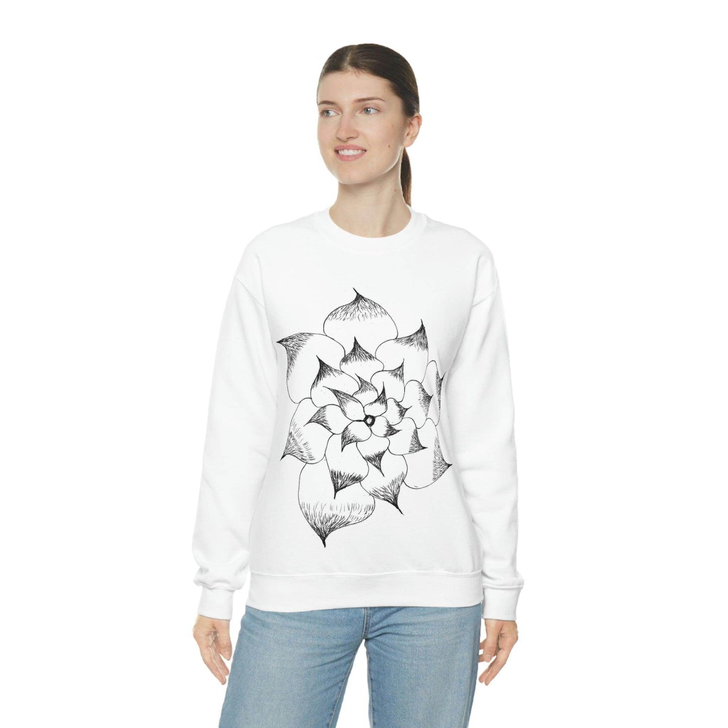 Flower Sweatshirt, floral sweatshirt flower shirt wildflower sweatshirt - Giftsmojo