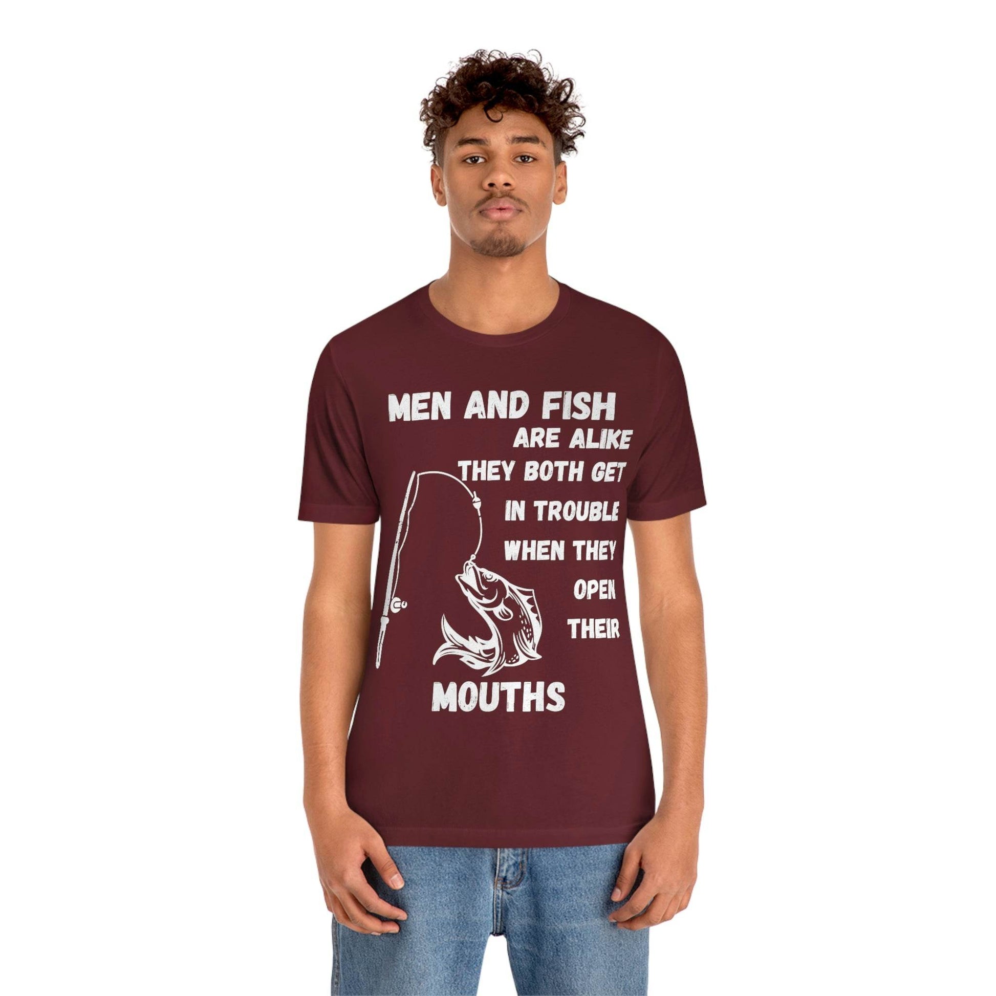 Men and Fish are Alike - Funny fishing shirt - Giftsmojo