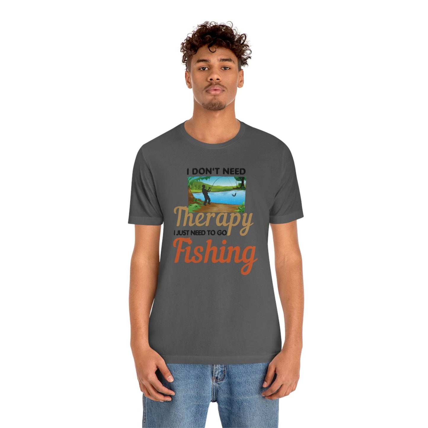 Fishing T-shirt dad shirt dad gift outdoor lover gift - fishing gift nature lover shirt I don't need therapy I just need to go Fishing shirt - Giftsmojo