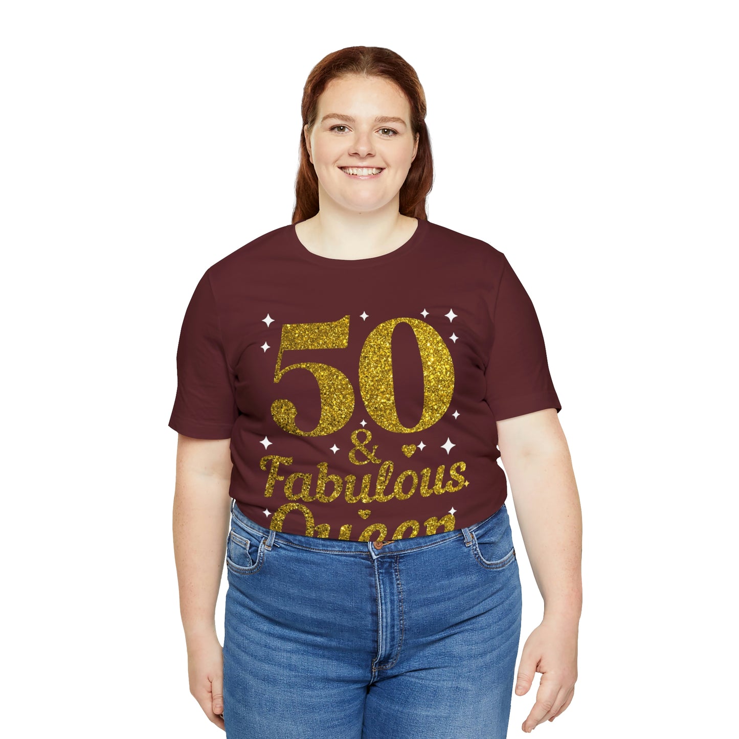 Funny 50th birthday shirt, 50th birthday Tshirt, 50 and fabulous Queen, birthday queen shirt, Gift for 50th birthday, Vintage shirt, birthday gift, birthday girl shirt, mom’s birthday gift, mom gift, wife gift,