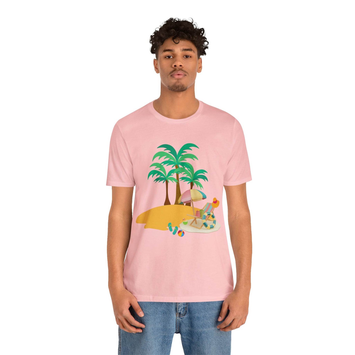 Beach shirt, Beach t-shirt, Summer shirt, Beachwear, Beach fashion, Tropical print, Trendy design, Stylish beach apparel - Giftsmojo