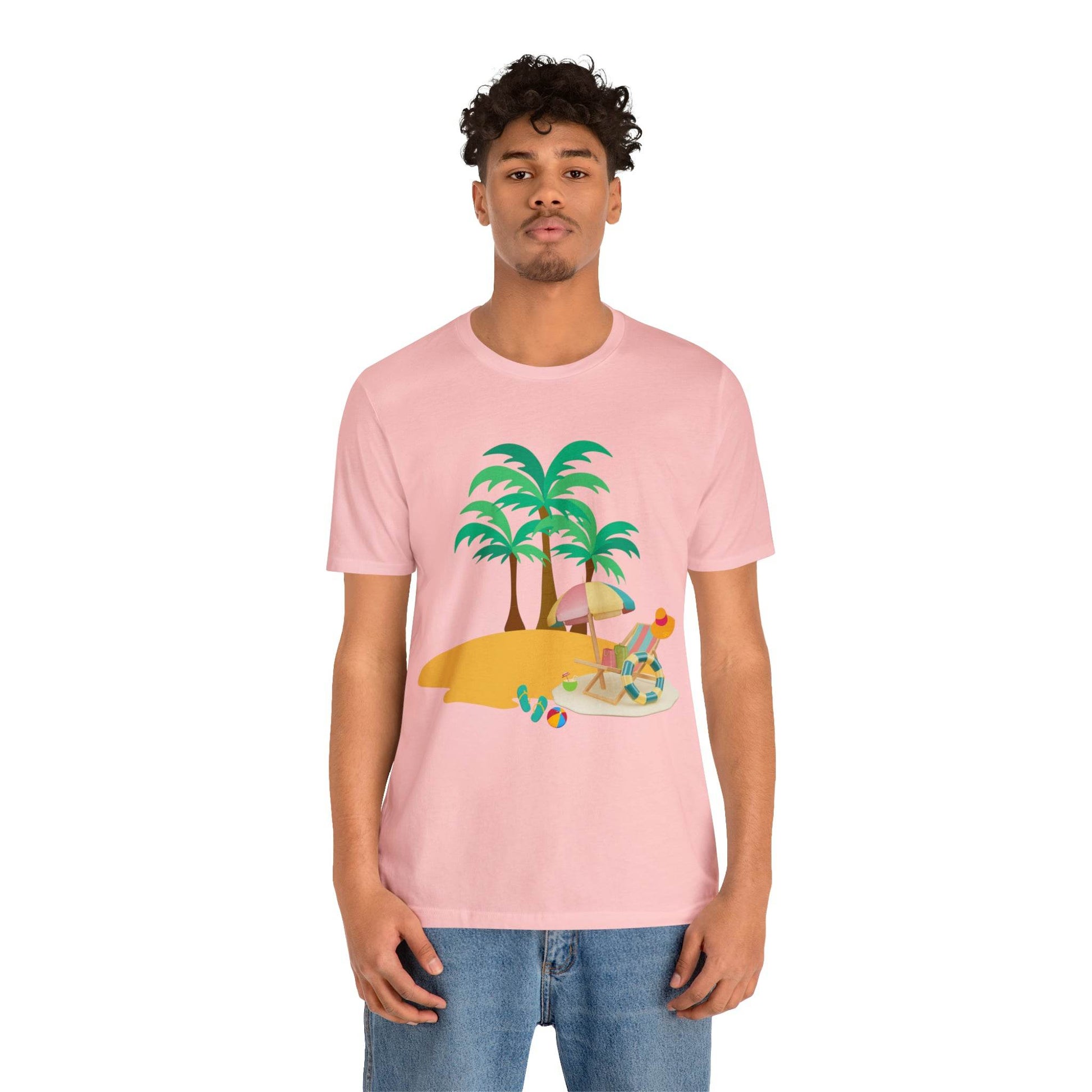 Beach shirt, Beach t-shirt, Summer shirt, Beachwear, Beach fashion, Tropical print, Trendy design, Stylish beach apparel - Giftsmojo