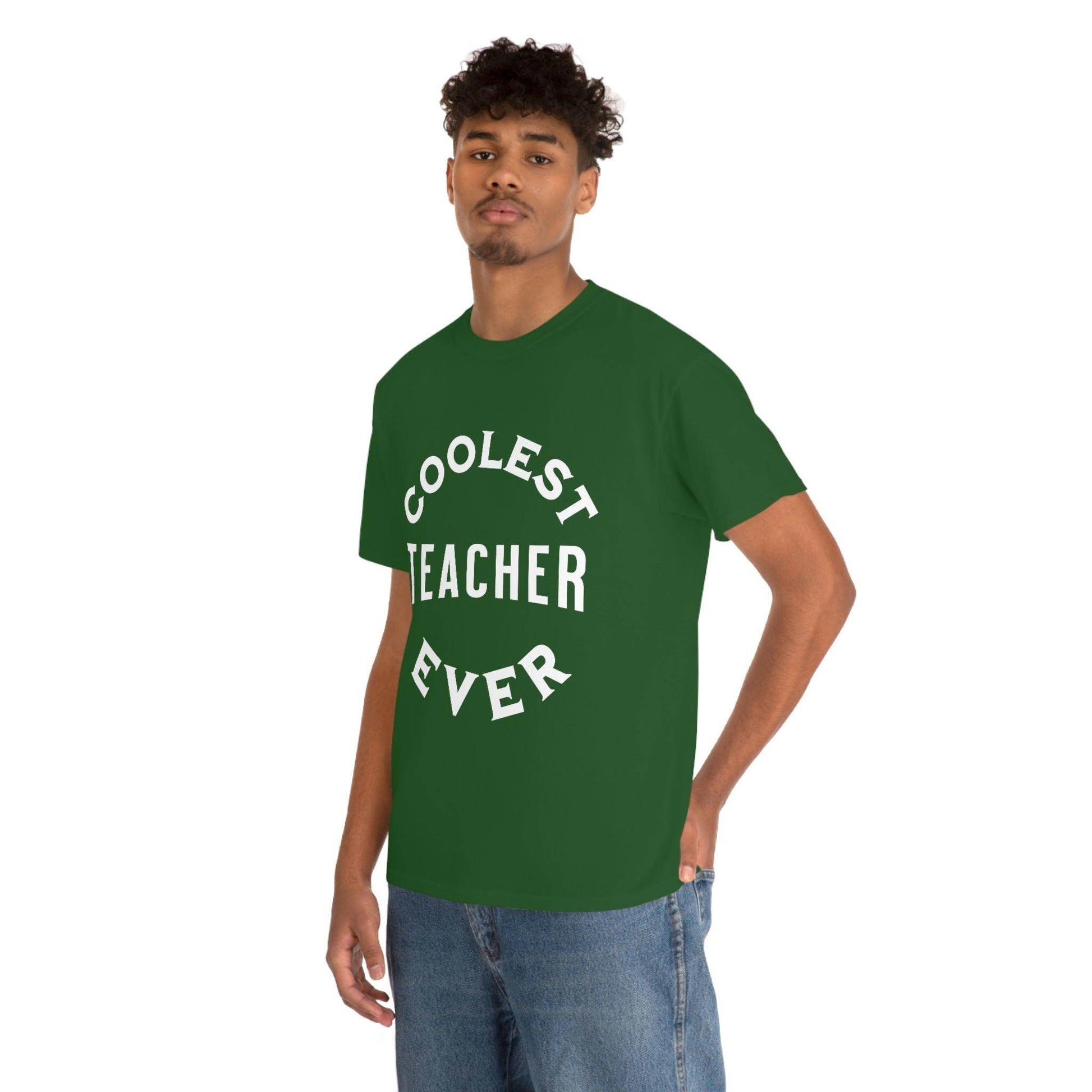 Coolest Teacher Ever Tee - cute teacher shirt - gift for teacher - Giftsmojo