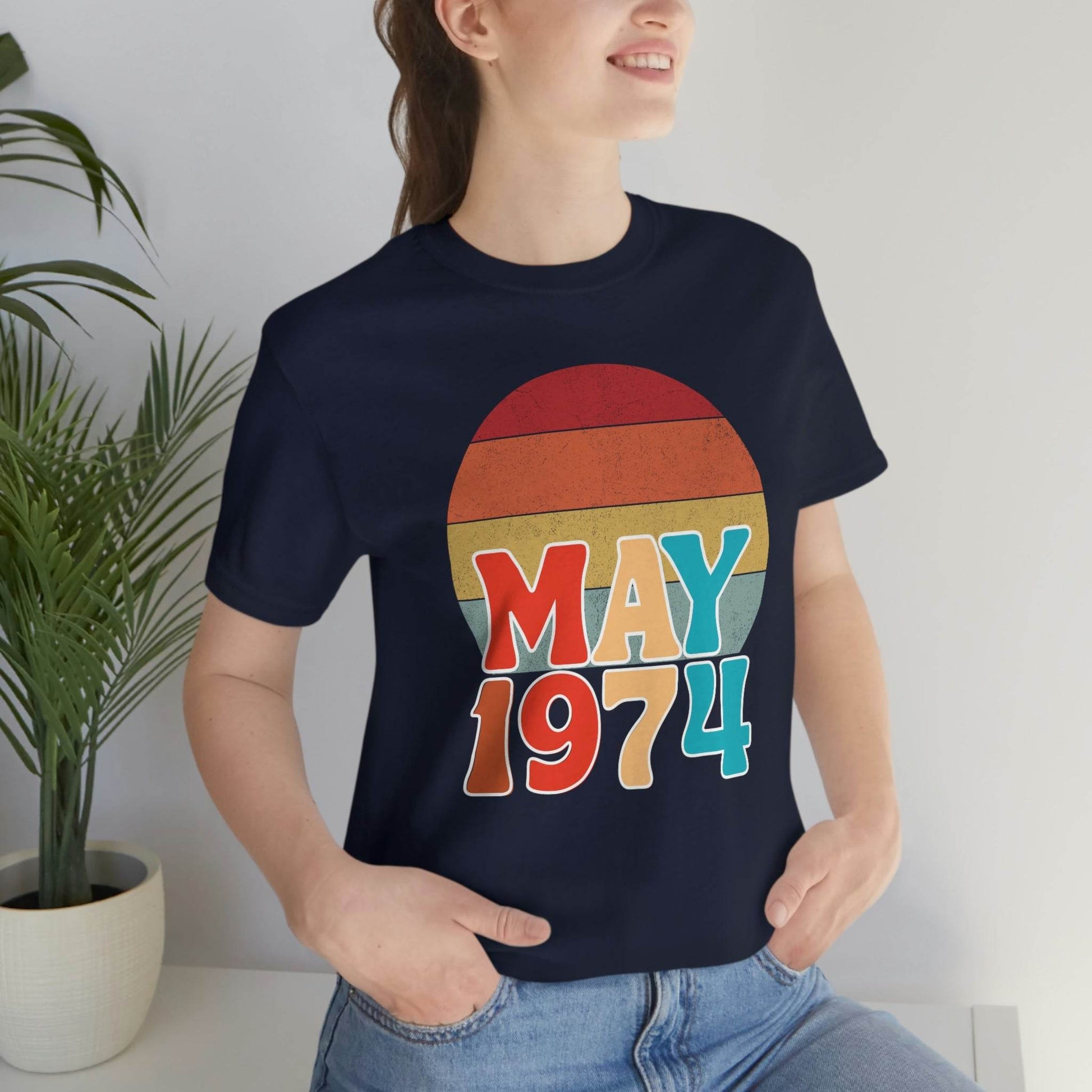 49th Birthday Shirt, 1974 Shirt, 49th Birthday Tee, Vintage 1974 Shirt, 49th Birthday Gifts, 1974 Birthday Shirt, 49th Birthday Gift - Giftsmojo