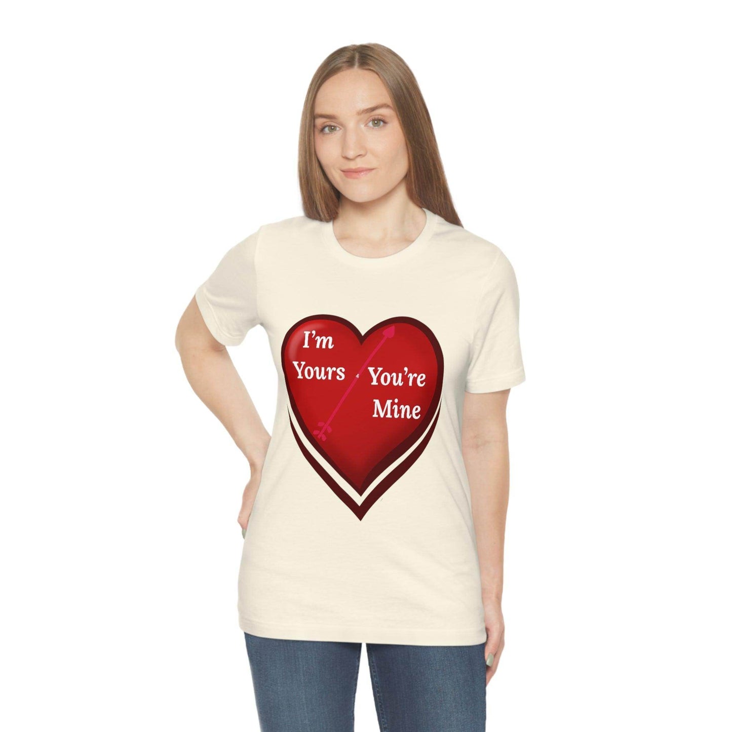 I'm Yours and You're Mine Heart Tee - Giftsmojo