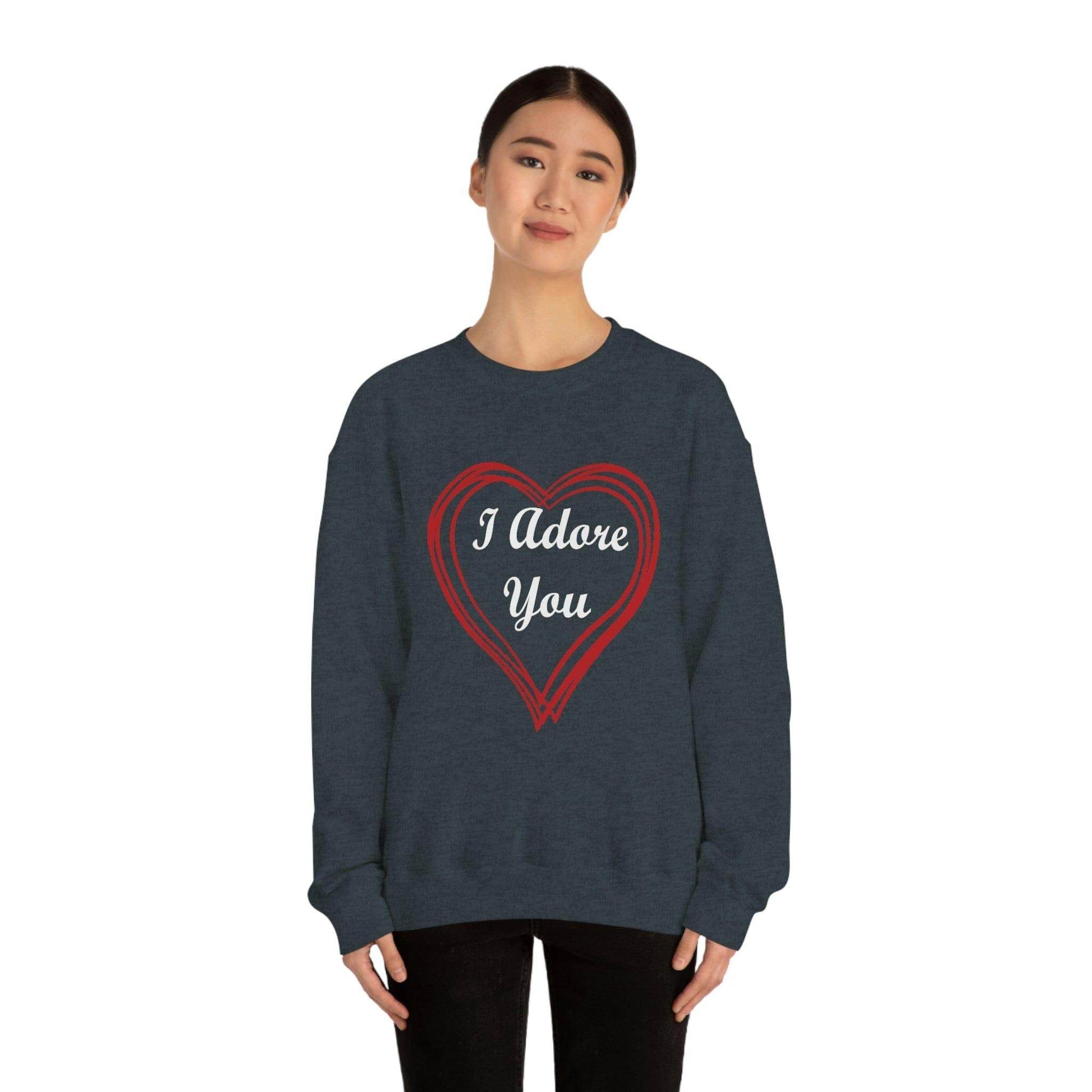 I Adore You Crewneck Sweatshirt - Giftsmojo
