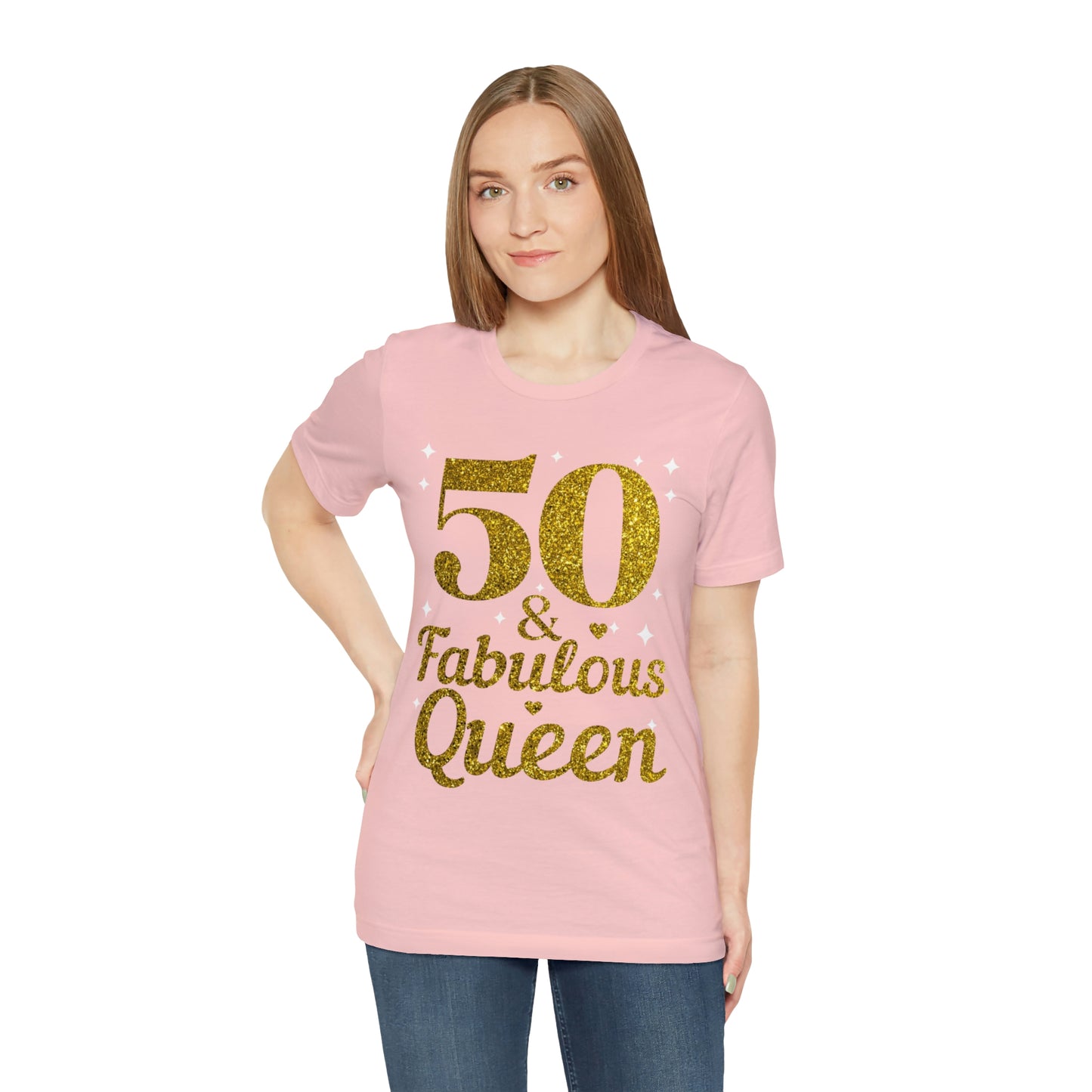 Funny 50th birthday shirt, 50th birthday Tshirt, 50 and fabulous Queen, birthday queen shirt, Gift for 50th birthday, Vintage shirt, birthday gift, birthday girl shirt, mom’s birthday gift, mom gift, wife gift,