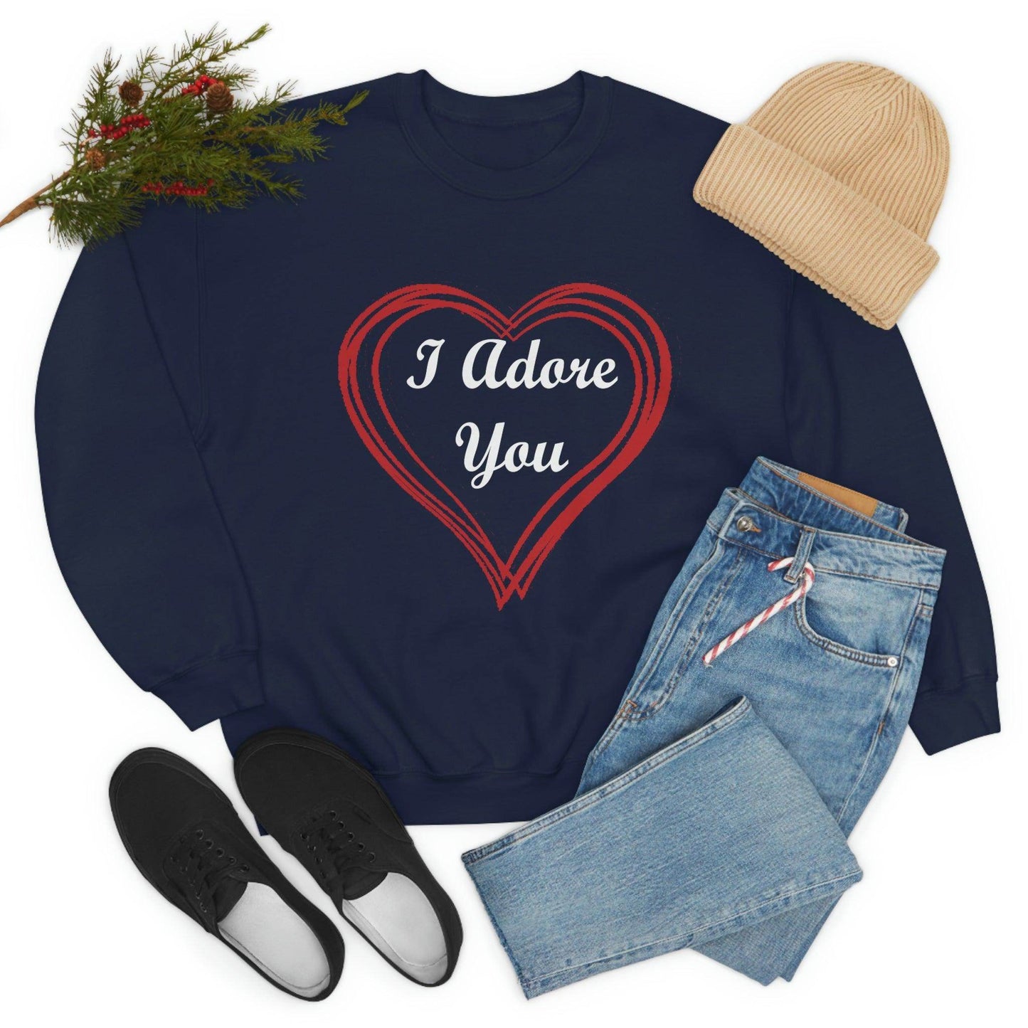 I Adore You Crewneck Sweatshirt - Giftsmojo
