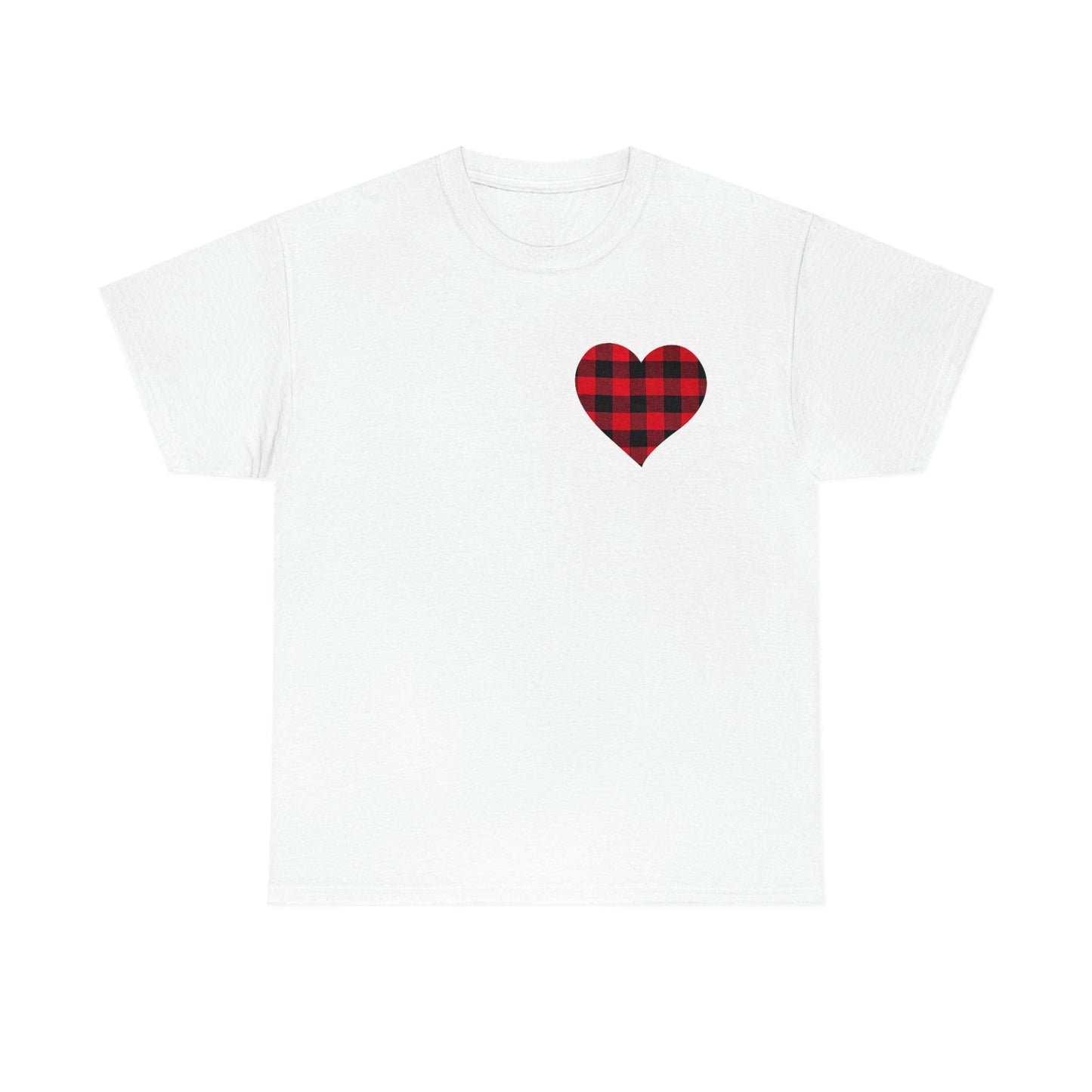 Plaid Heart T-Shirt - Giftsmojo