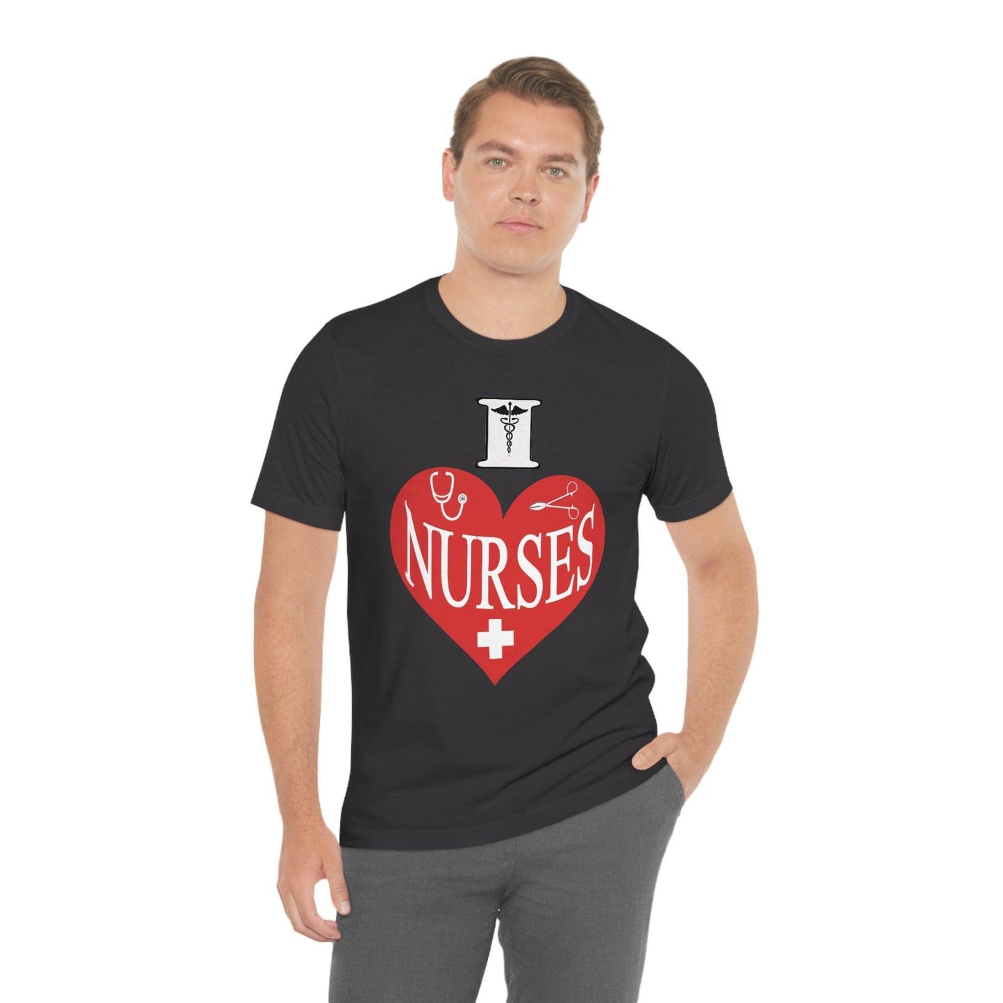 I love Nurses Tee - Giftsmojo