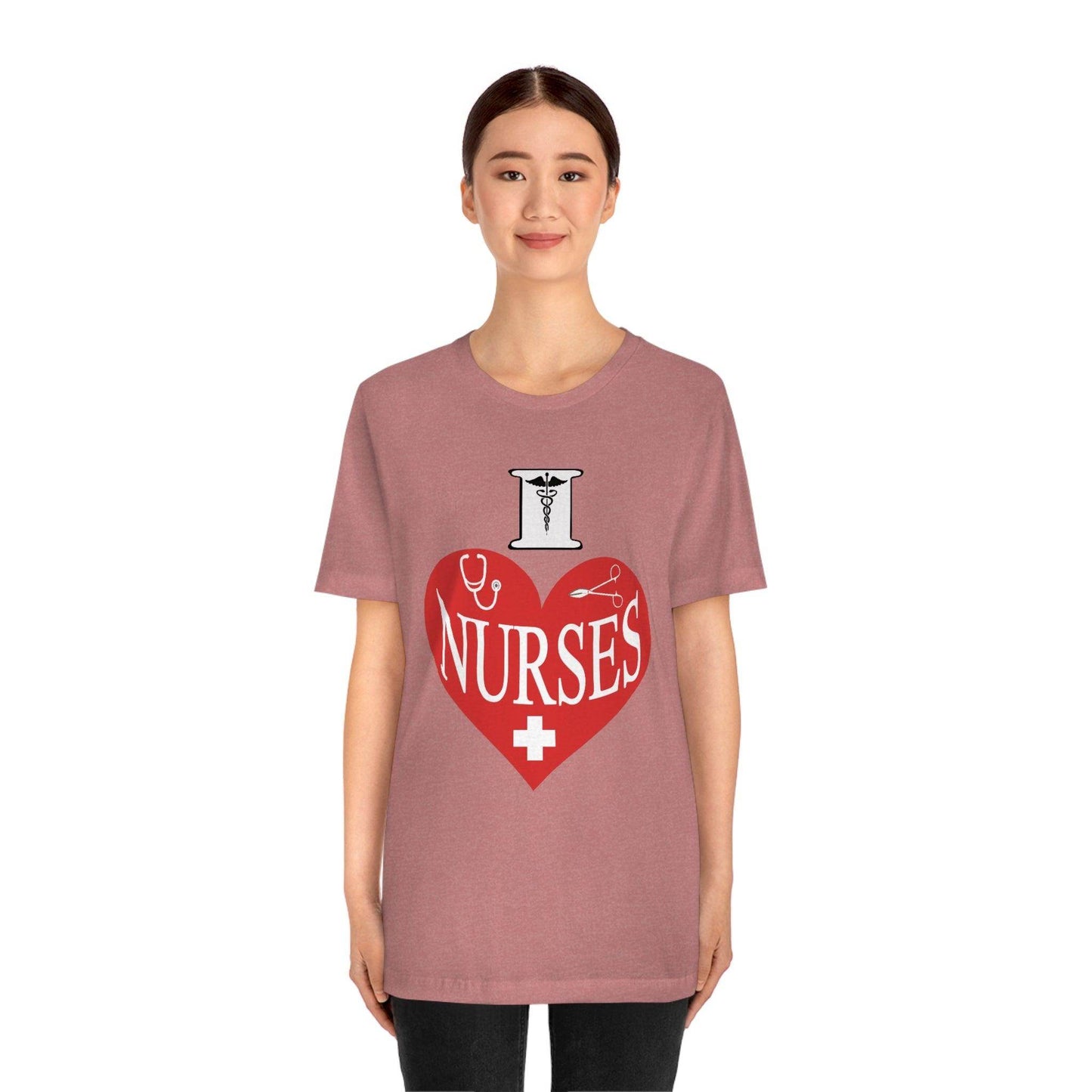 I love Nurses Tee - Giftsmojo
