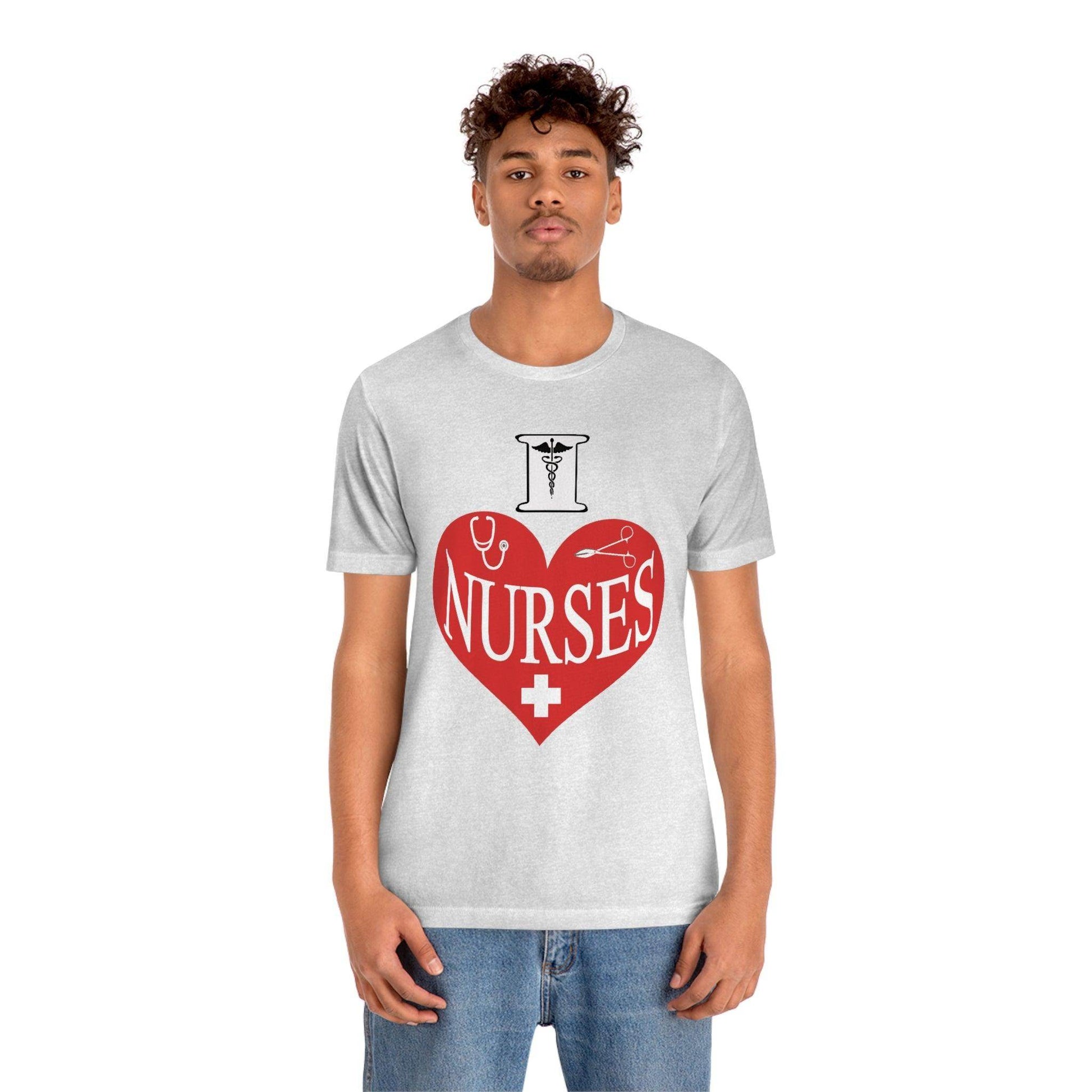 I love Nurses Tee - Giftsmojo