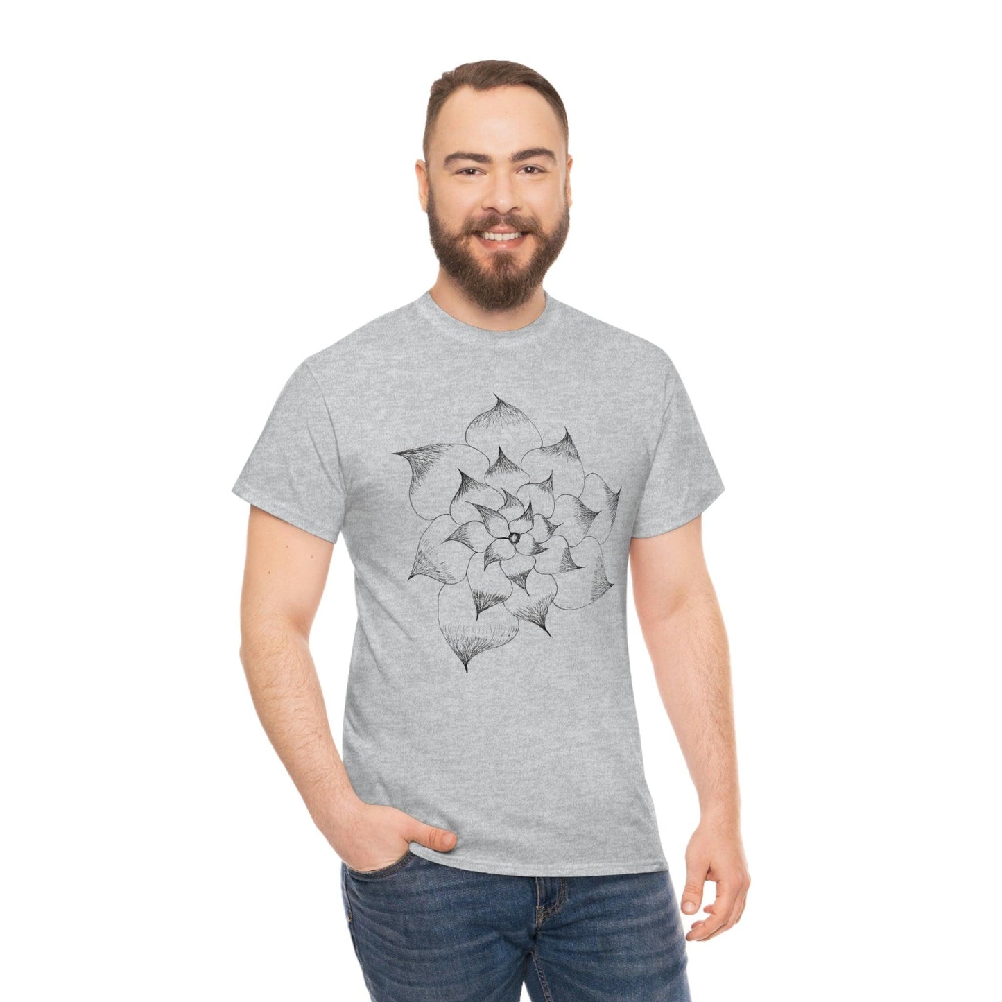 Flower Tee, custom designed tee, flower t-shirt, floral graphic tee - Giftsmojo