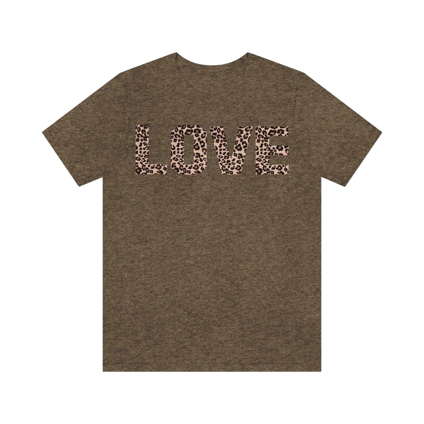 Leopard print love Tee - Giftsmojo