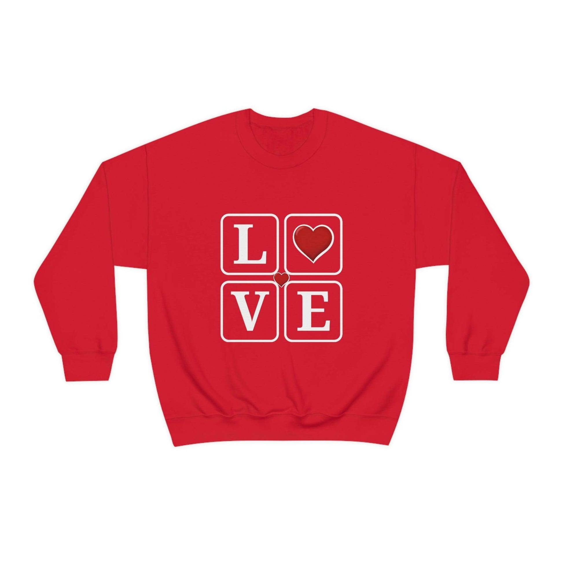 Love square Hearts Sweatshirt - Giftsmojo