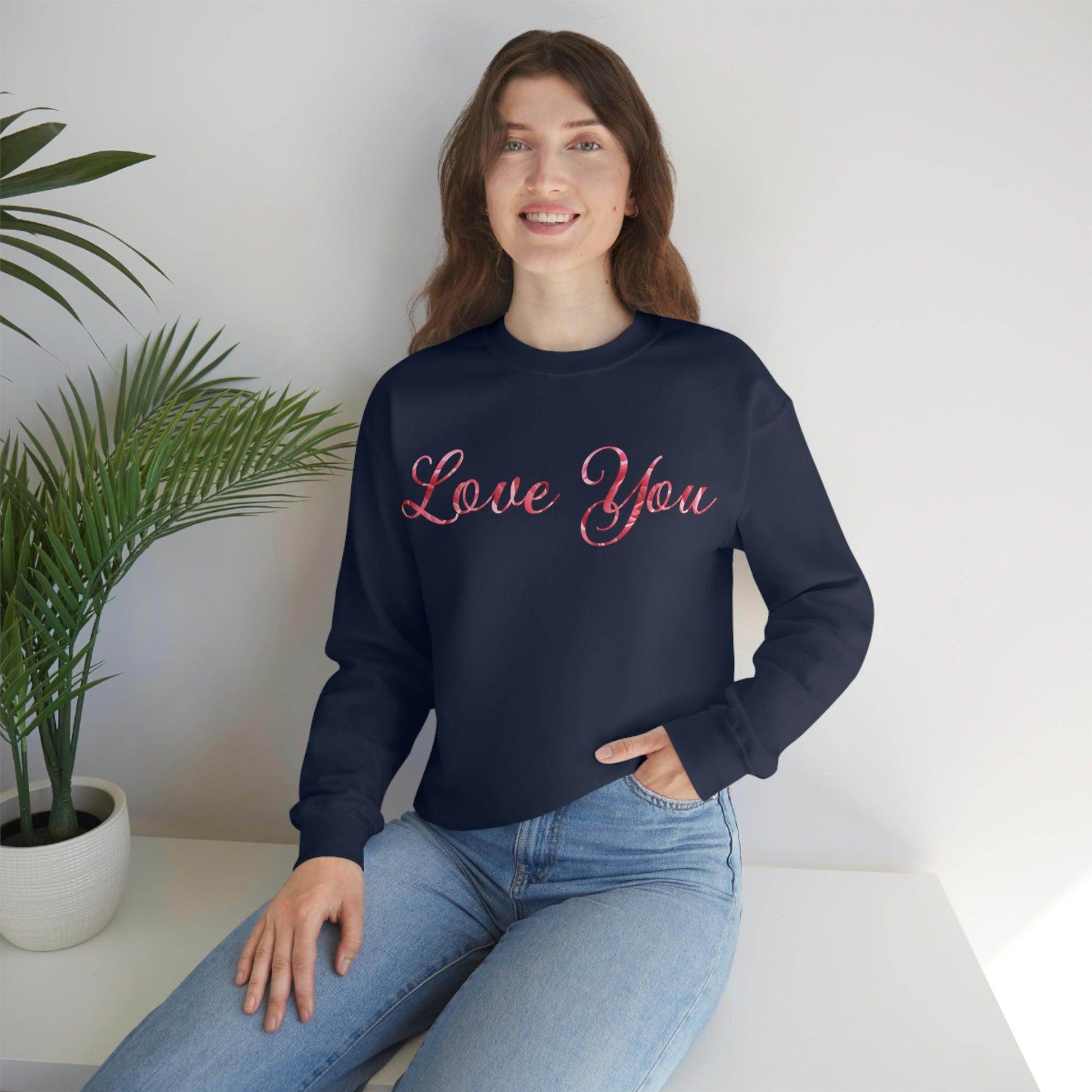 Love You Sweatshirt, love shirt, wedding gift, engagement gift, anniversary gift, couple shirt, matching shirt - Giftsmojo